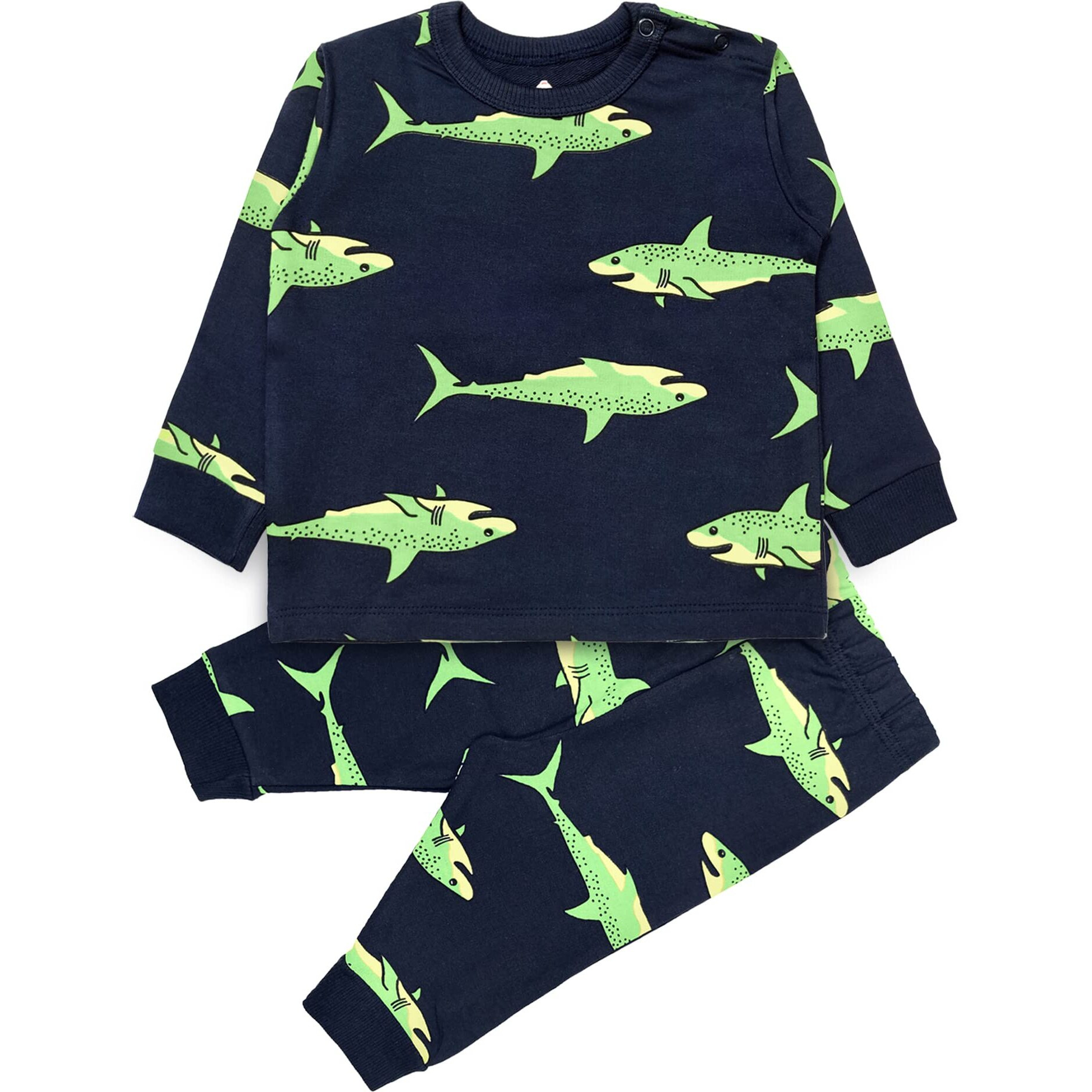 Ariel Cotton Fleece Clothing Sets For Boys & Girls - Unisex Winter Clothing Sets Full Sleeve T-Shirt & Pant (Multicolor)