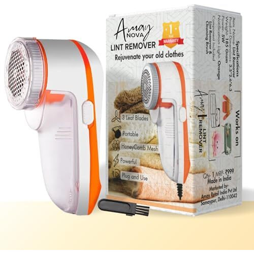 Am Ay Nova Lint Remover For Clothes & Fabric Shaver For Woolen Clothes & Lint Shaver | 1 Year Warranty