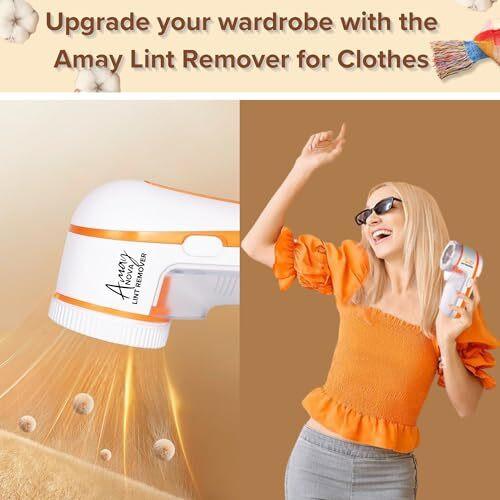 Am Ay Nova Lint Remover For Clothes & Fabric Shaver For Woolen Clothes & Lint Shaver | 1 Year Warranty