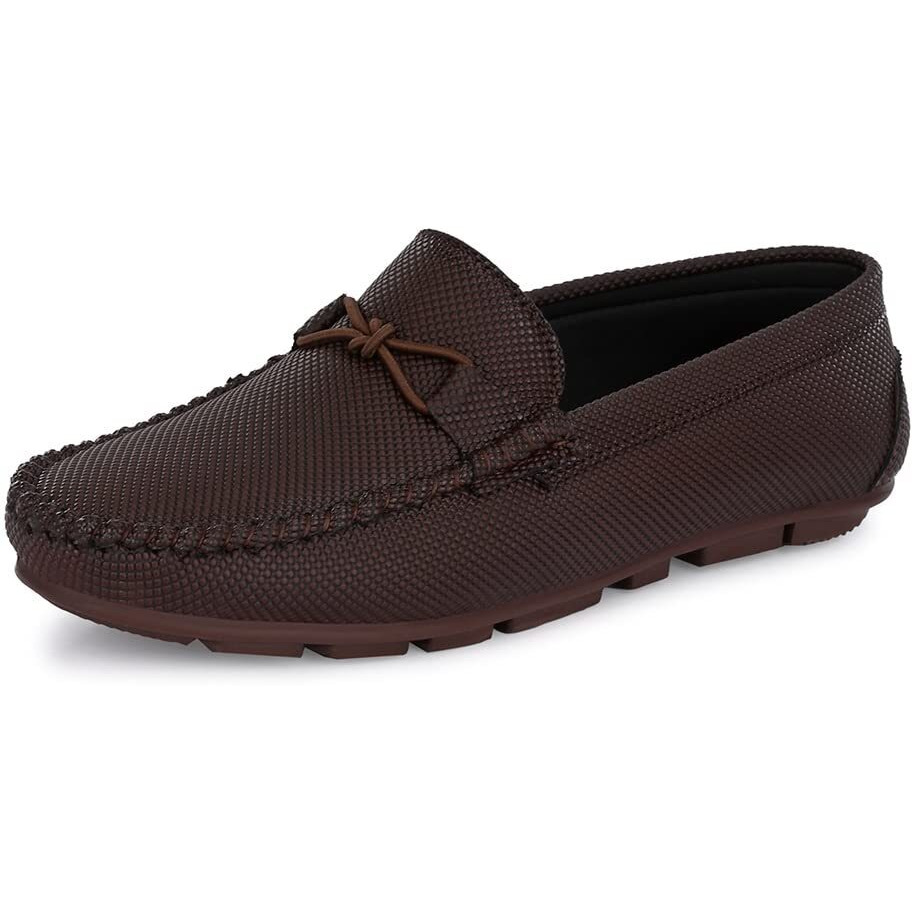 Mactree Brown Synthetic Leather Loafer For Men- 9 Uk