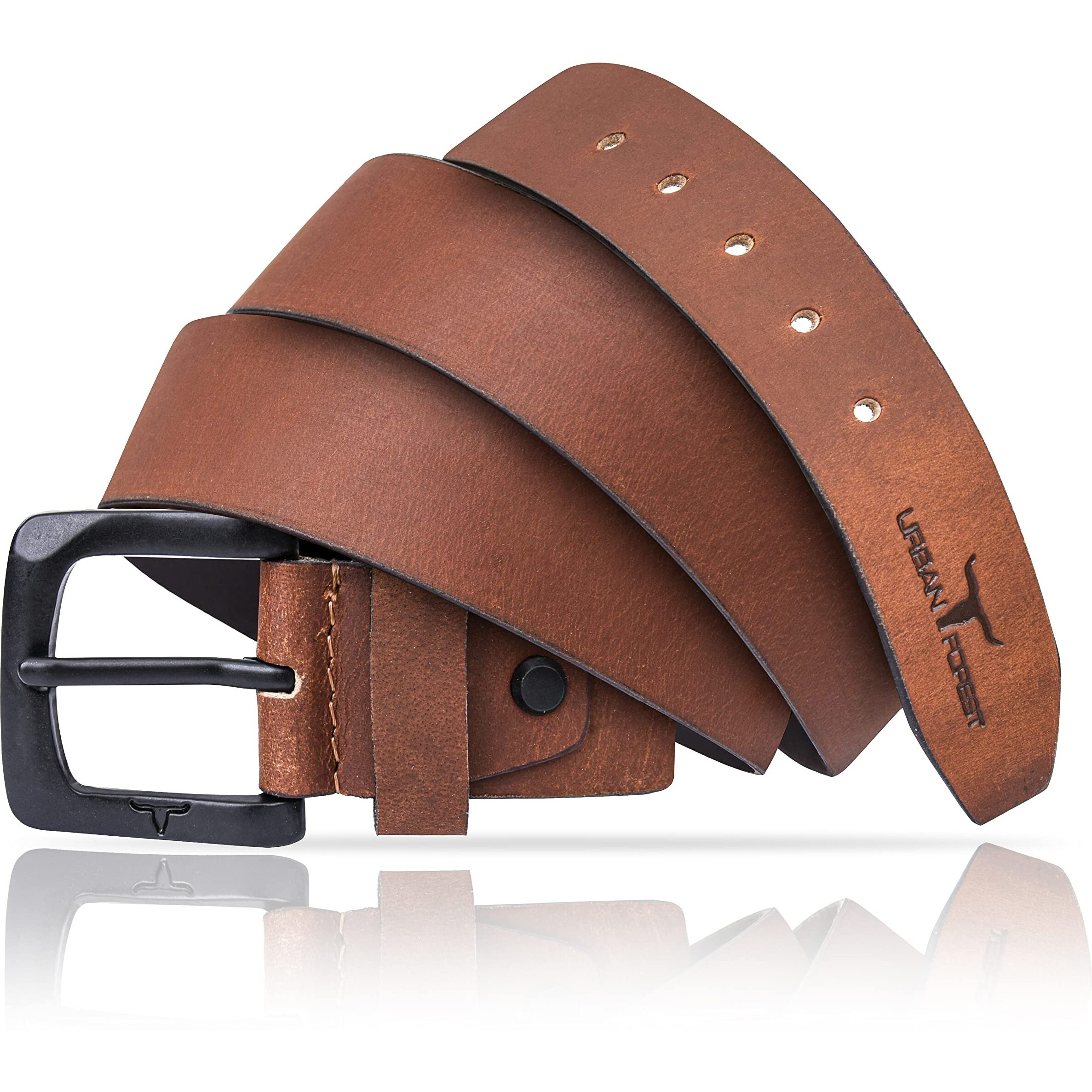 Urban Forest Redwood Casual Leather Belt For Men