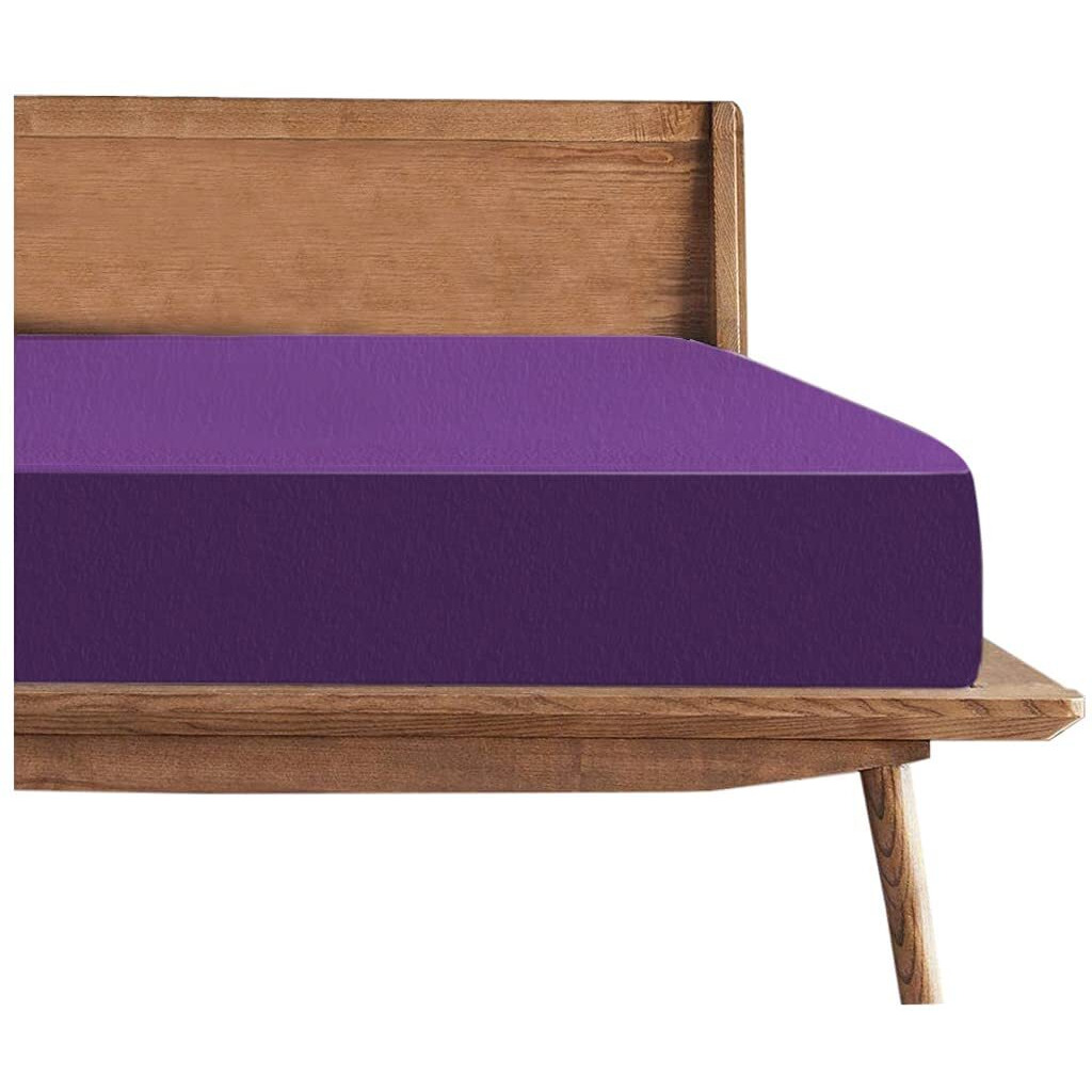 Trance 72X30 Small Single Size Cotton Feel Terry Ultra Soft Waterproof Mattress Protector | Breathable - Hypoallergenic Bed Protector (72X30 Inch | 6X2.5 Feet, Plum - Pack Of 1)