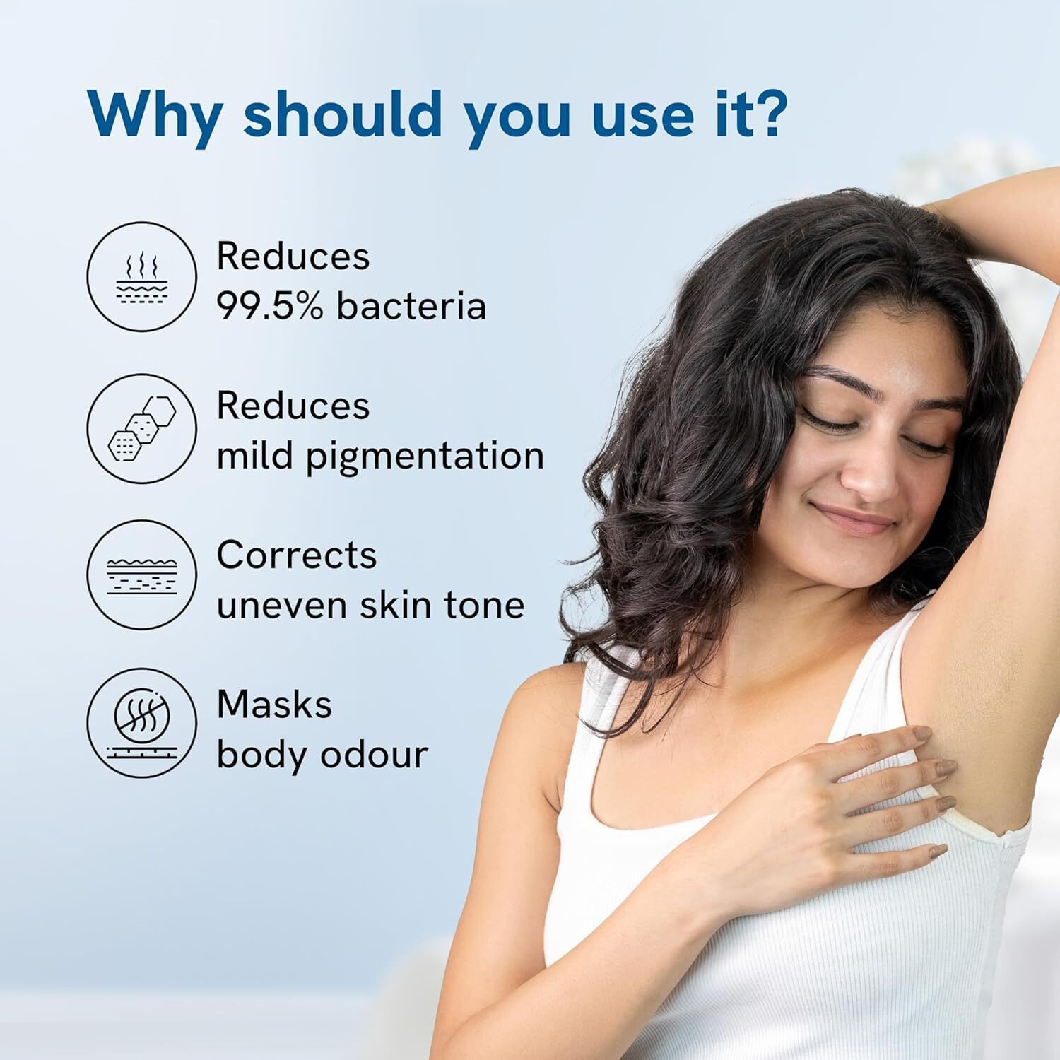 Be Bodywise Under Arm Roll On Pack Of 2, 1% W/W Salicylic, 1% Mandelic, 2% Lactic Acid, Reduces Under Arm Pigmentation & Combats Body Odor, Aluminum Free For Normal To Dry Skin, 100Ml