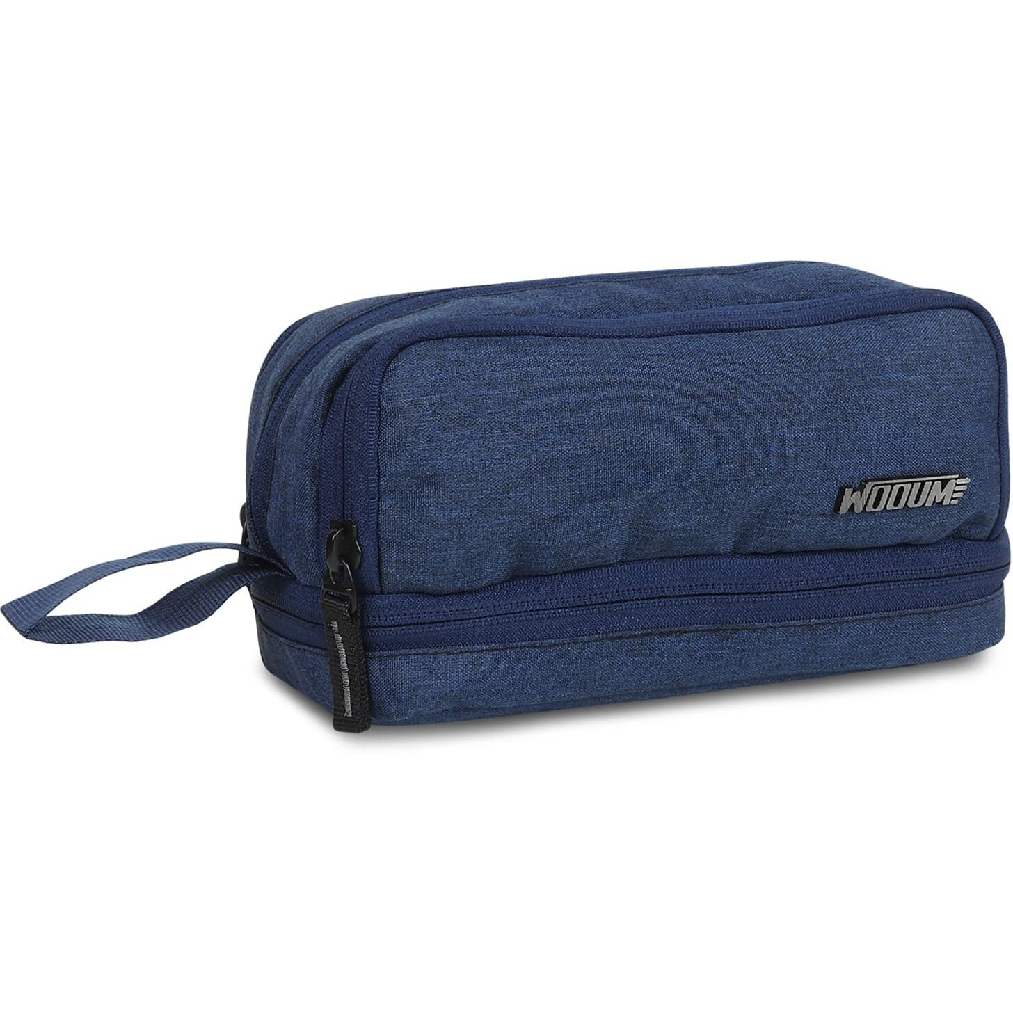 Wooum Extra Large Capacity Kawaii Pencil Cases Large Pencil Case, Cute Pencil Case, Back To School, Makeup Bag, College And Office Supplies, Travel Case (Khadi Navy Blue)