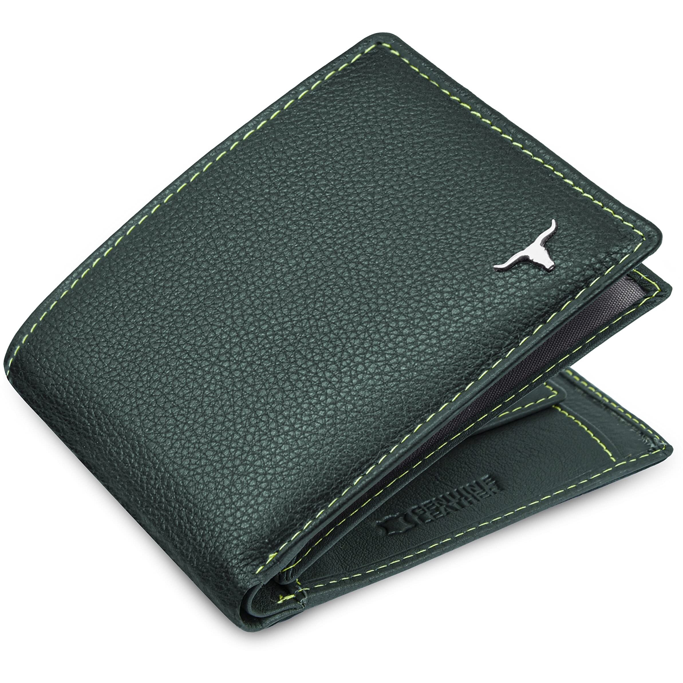 Urban Forest Charlie Green Leather Wallet For Men