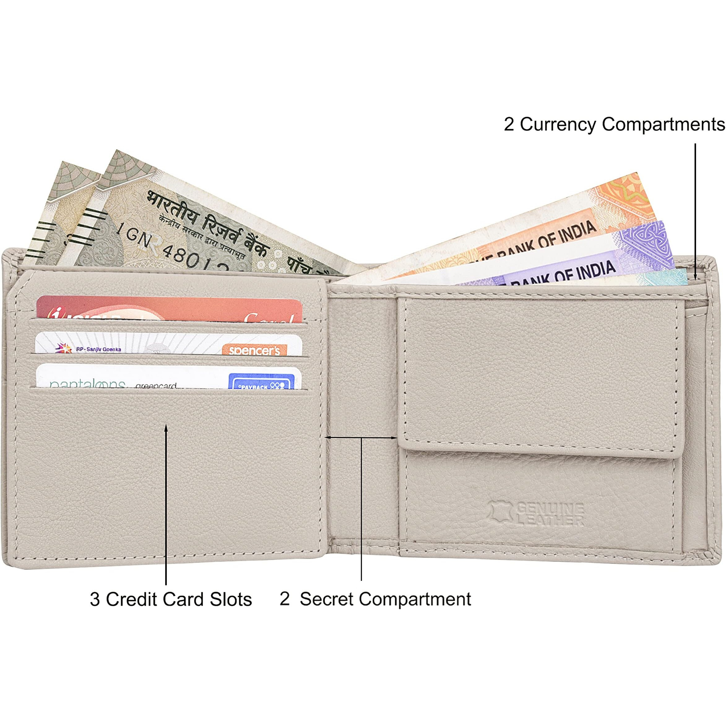 Urban Forest Charlie Sand Leather Wallet For Men