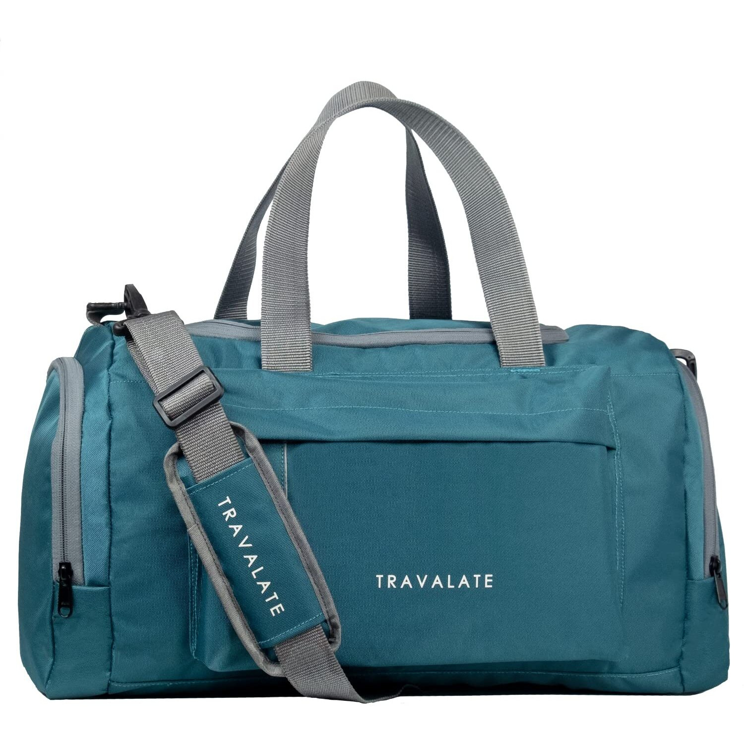 Travalate Travel Duffle Luggage Bag Organizer | Multi Pocket Ultra-Light| Polyester 45 Lt| Men And Women | 21 X 09 X 11 Inch | Sea Green, 22.86 Cm