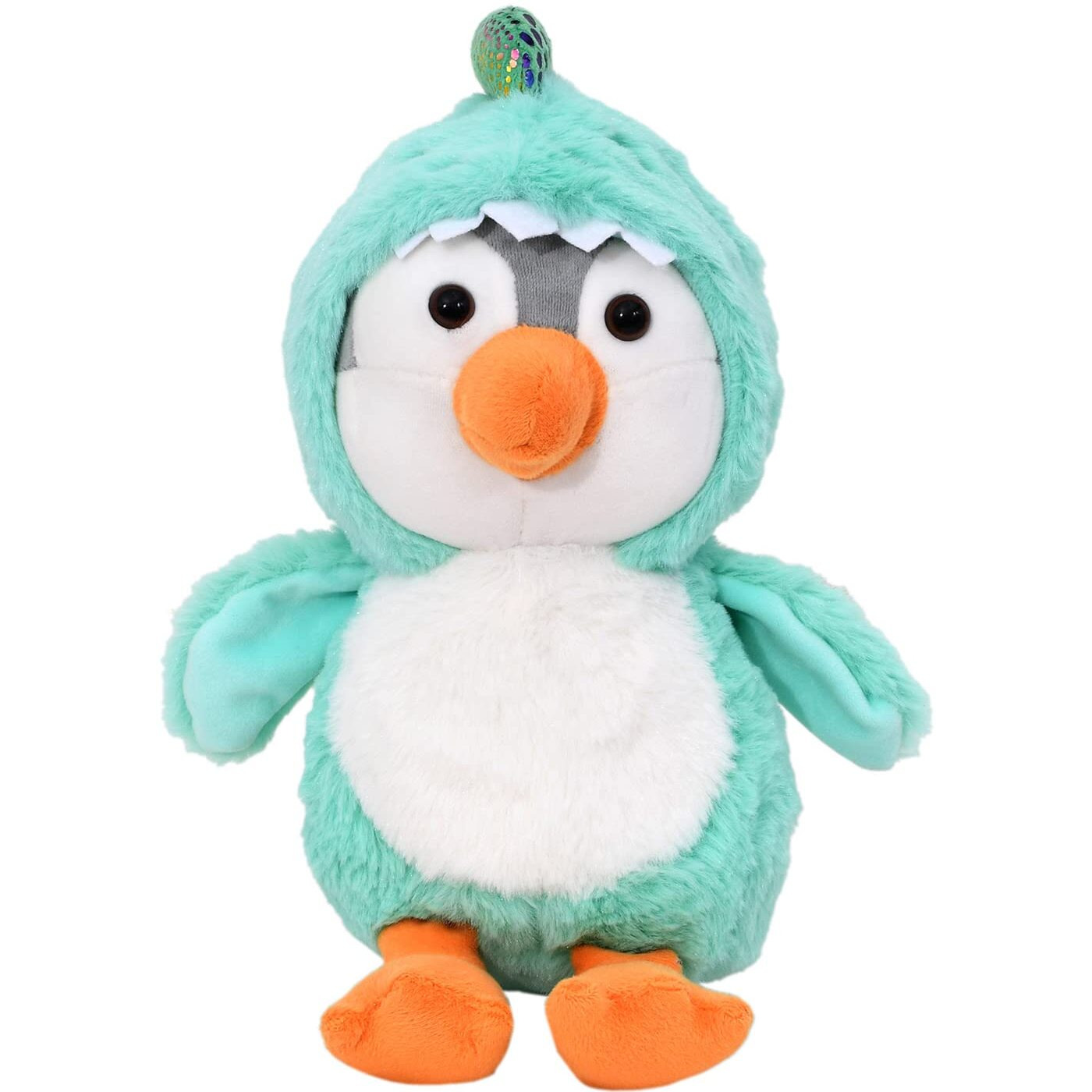 Mirada Super Soft Turquoise Hoodie Penguin Soft Toy |Gift For Boys/Kids/Girls | Soft Stuffed Plush Animal | - 23Cm