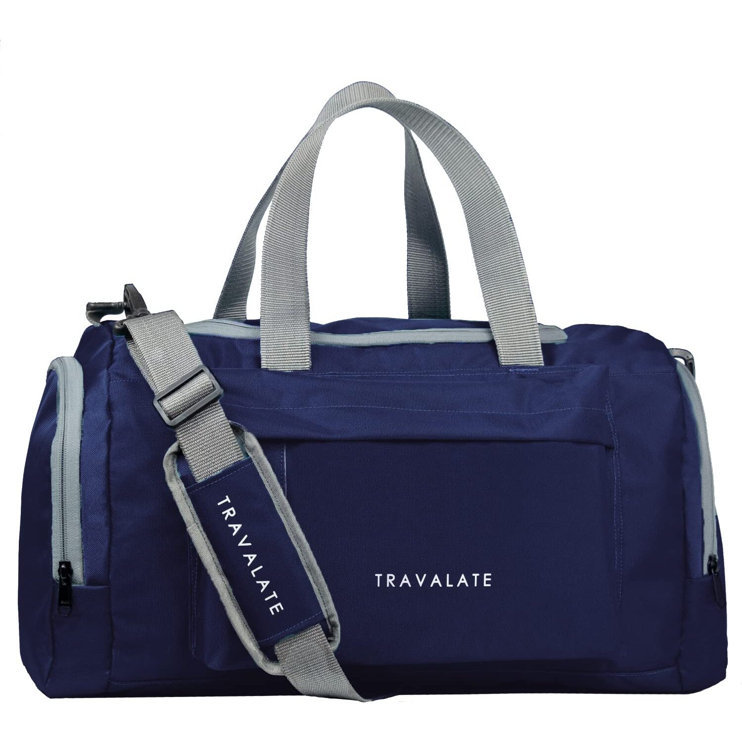 Travalate Travel Duffle Luggage Bag Organizer | Multi Pocket Ultra-Light| Polyester 45 Lt| Men And Women | 21 X 09 X 11 Inch |Navy Blue, 22.86 Cm