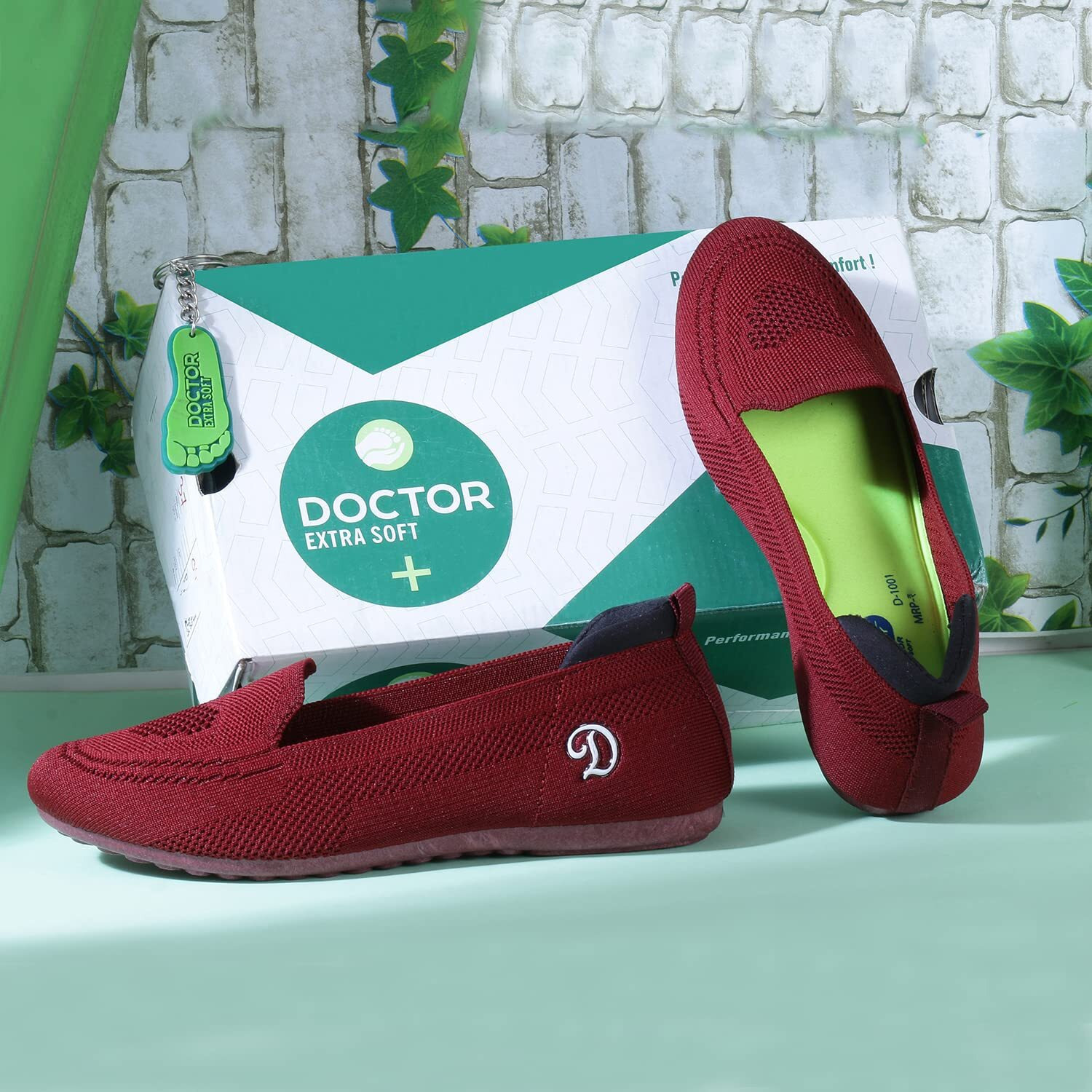 Doctor Extra Soft Flexible Memory Foam Women's Shoes For Walking Gym Training,Casual, Sports,Slip-On,Lightweight Lace Up Athletics Slipon Running Sneaker For Ladies And Girls D-1003-Maroon-8 Uk