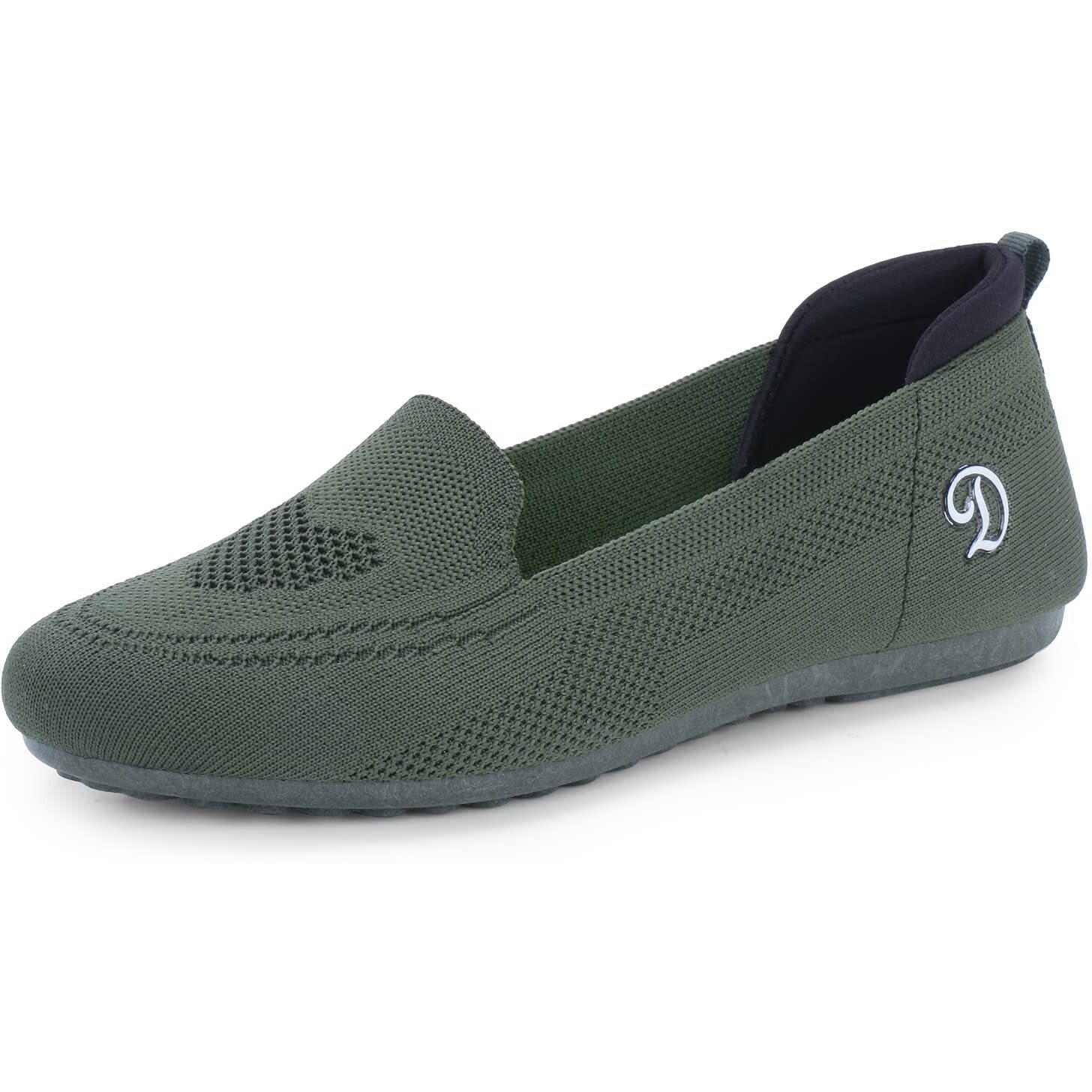 Doctor Extra Soft Flexible Memory Foam Women's Shoes For Walking Gym Training,Casual, Sports,Slip-On,Lightweight Lace Up Athletics Slipon Running Sneaker For Ladies And Girls D-1003-Olive-5 Uk