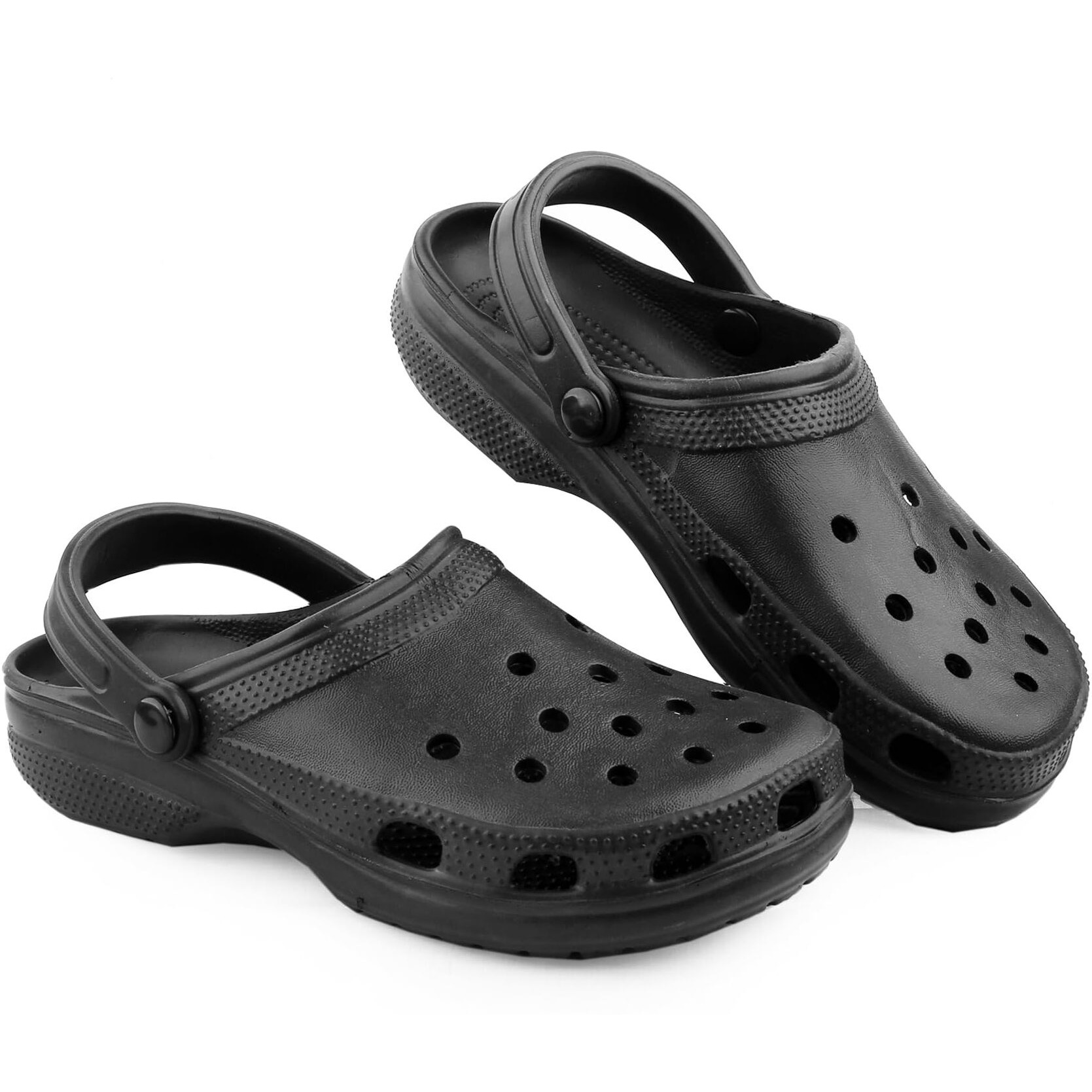 Kraasa Clogs For Men, Casual Sandals For Men, Walking Clogs For Men's Black Uk 8