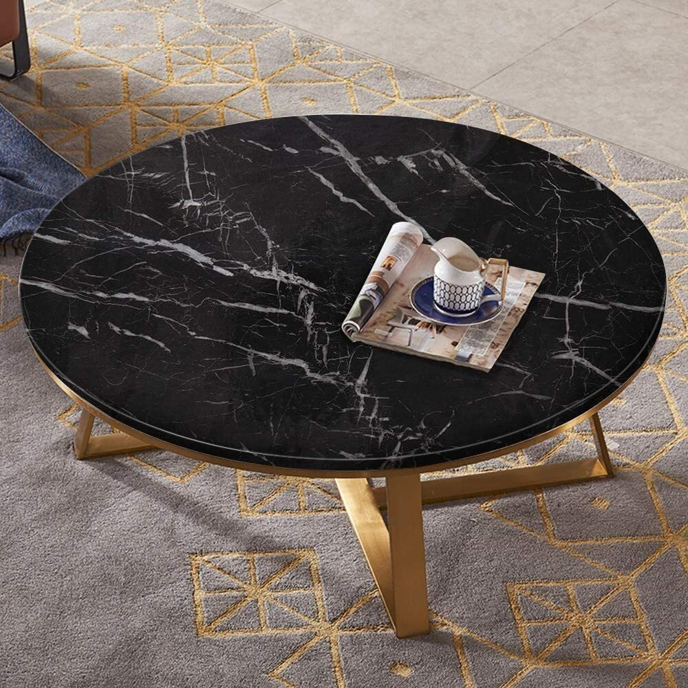 Vaidika Wallpaper Stickers Kitchen,Marble Foil Sheet Kitchen,Kitchen Wallpaper Vinyl Sheet,Oil Proof&Waterproof Wallpaper Kitchen,Wall Stickers Heat(2 M Black Na, Self-Adhesive, 200 Cms)