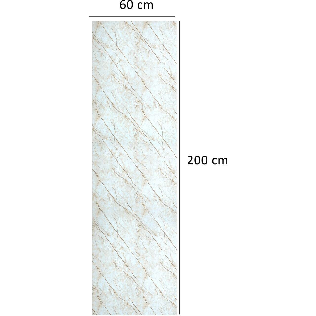 Vaidika Stickers For Walls Of Home, Marble Foil Sheet For Kitchen, Kitchen Wallpaper Vinyl Sheet, Oil Proof And Waterproof Wallpaper For Kitchen, Kitchen Wall Stickers Heat Resistant (2 M Cream Naa1)
