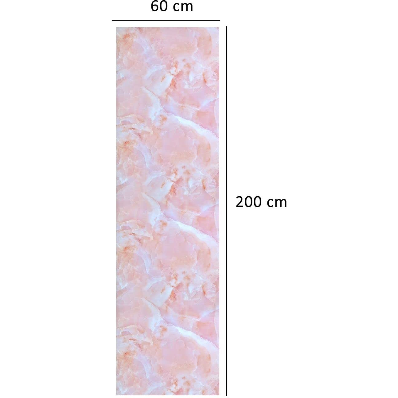 Vaidika Marble Foil Sheet For Kitchen, Kitchen Wallpaper Vinyl Sheet, Oil Proof And Waterproof Wallpaper For Kitchen, Kitchen Wall Stickers Heat Resistant (2 M Orange Naa1)