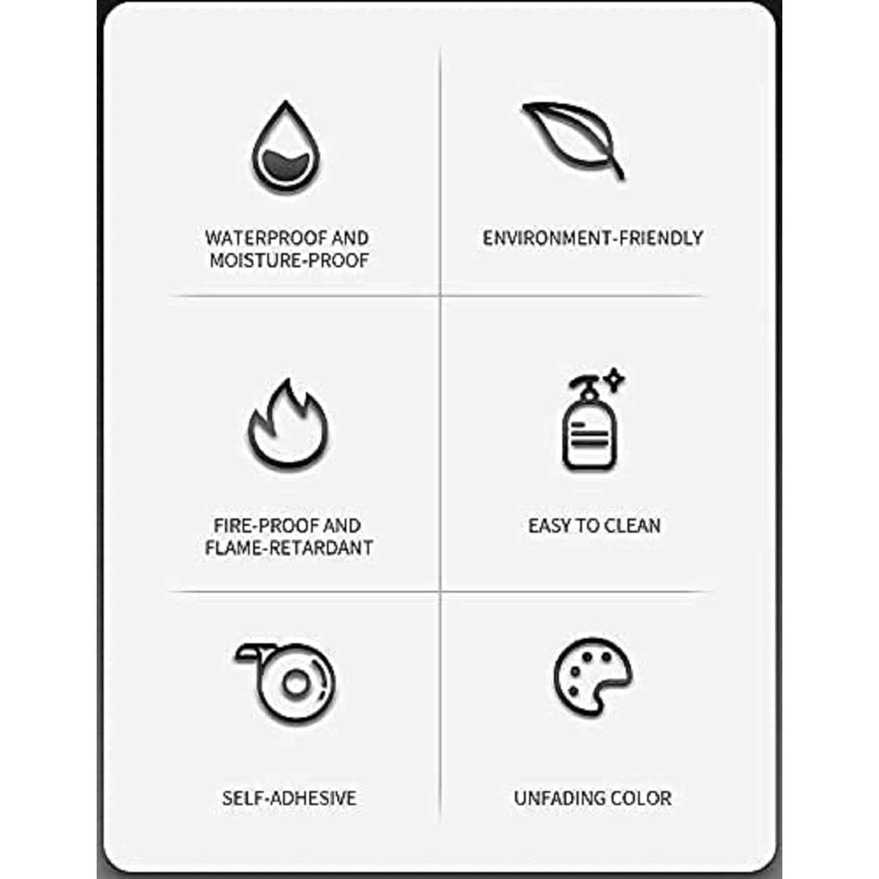 Vaidika Kitchen Wallpaper Vinyl Sheet, Marble Foil Sheet For Kitchen, Oil Proof And Waterproof Wallpaper For Kitchen, Kitchen Wall Stickers Heat Resistant (2 M White Naa1)