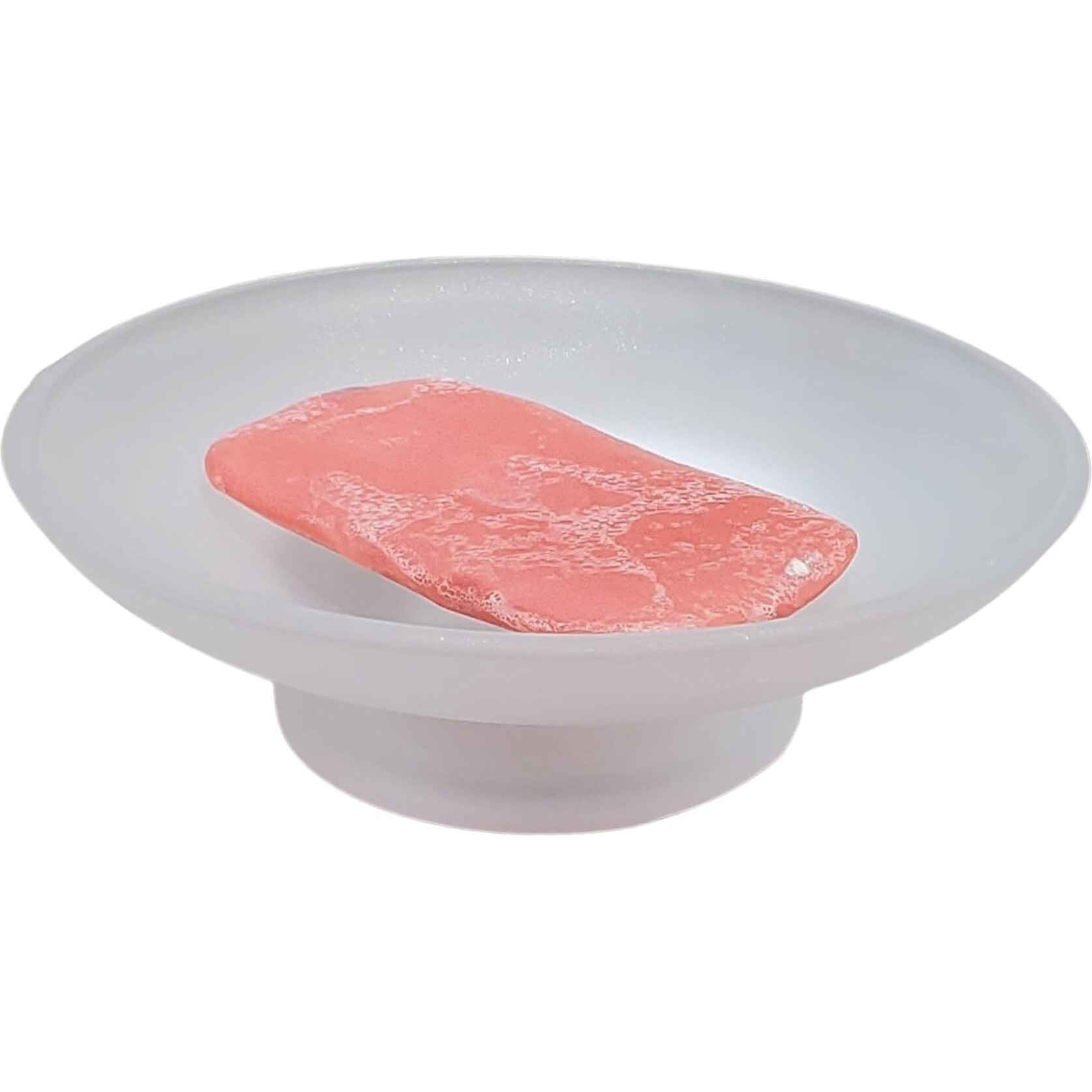 Pure Source India Glass Soap Dish For Bathroom Or Kitchen, (3.25 Inch - 6 Pieces)