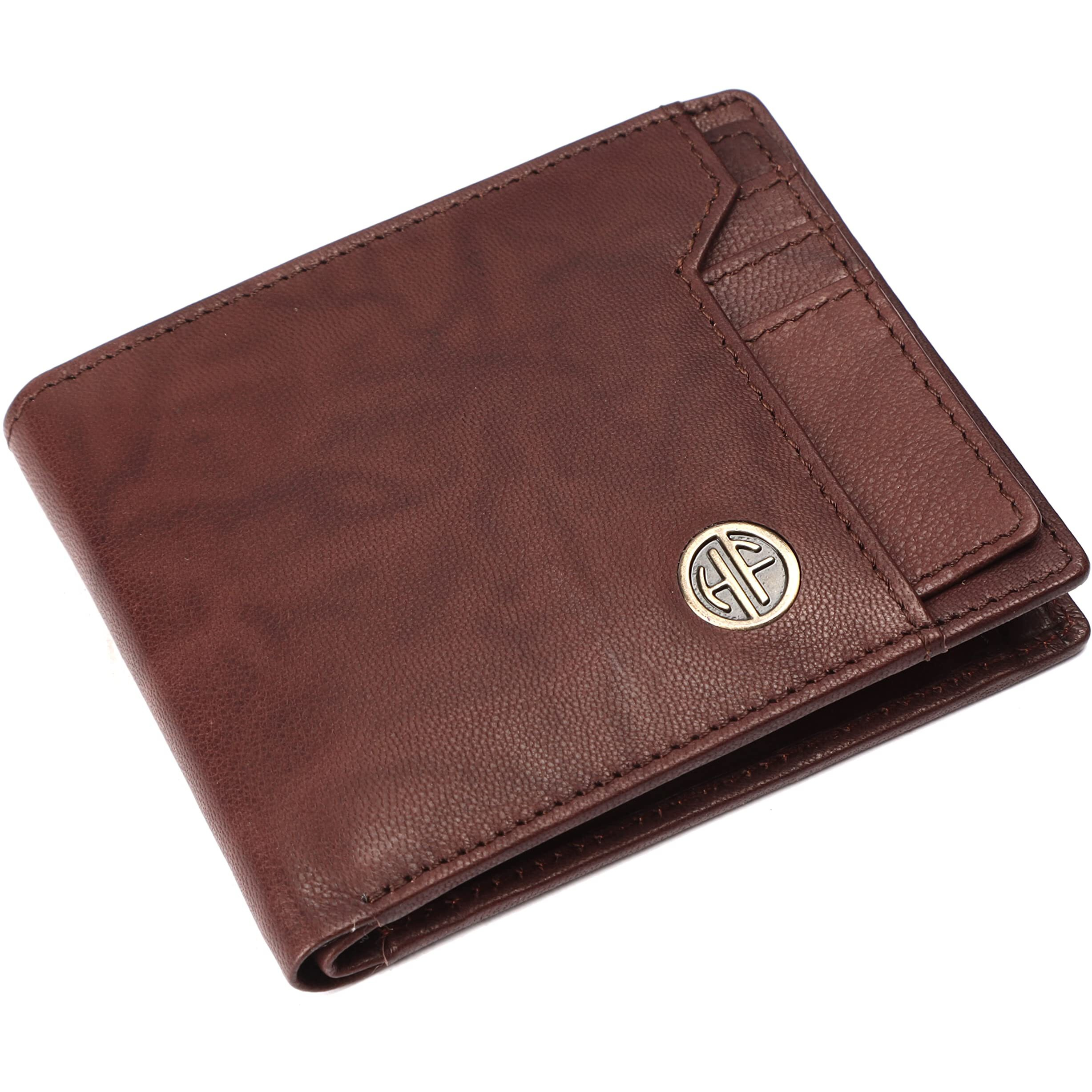 Hammonds Flycatcher Wallet For Men Leather Original, Leather Wallet For Men Stylish Men Wallet, Mens Wallet Leather, Wallets For Man, 6 Card Slots, Purse For Men Branded, Gift For Men - Antique Brown
