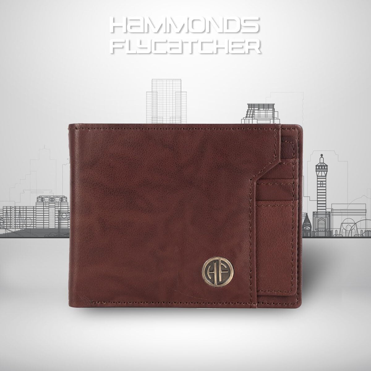 Hammonds Flycatcher Wallet For Men Leather Original, Leather Wallet For Men Stylish Men Wallet, Mens Wallet Leather, Wallets For Man, 6 Card Slots, Purse For Men Branded, Gift For Men - Antique Brown