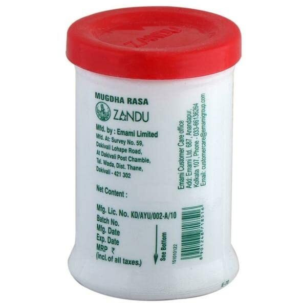 Evasavamba | Zandu - Mugdha Rasa | Mercury Tablet | Parad Tablet | Parad Tikdi | Parad Goli | For Grains & Other Food Items Preservation From Pests | Big Size, 60 Tablets (60 Tablets X 3 Pcs)