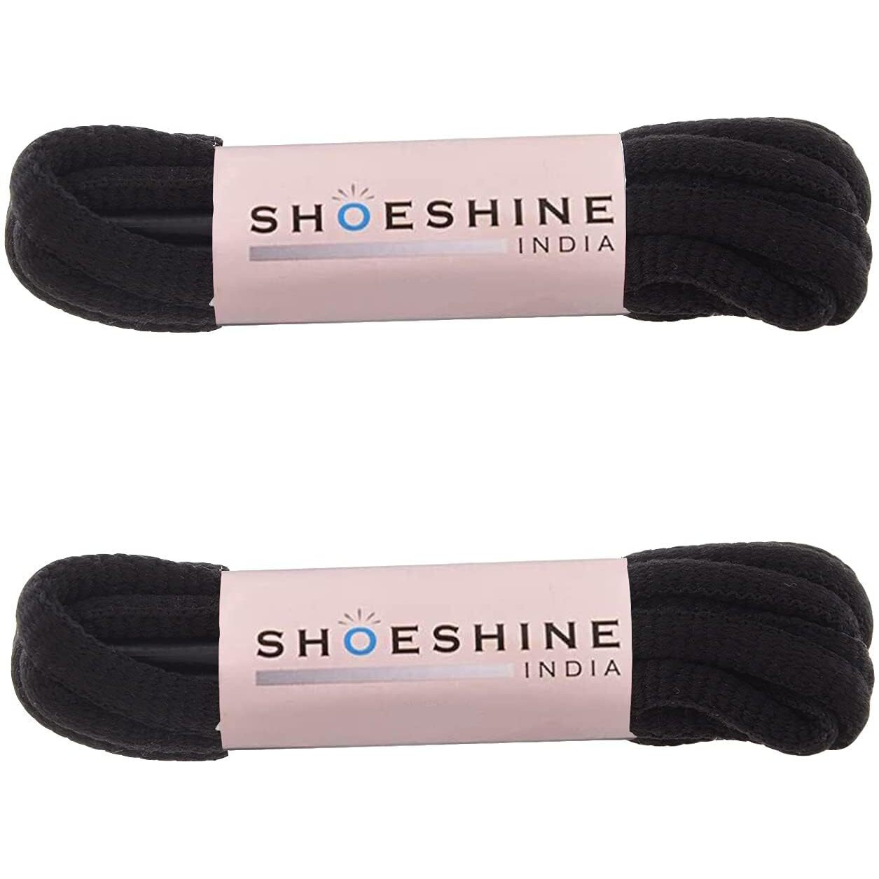 Shoeshine Shoe Lace Black Sneaker Shoelace Sport Shoe Lace For Men & Women Sport Sneaker Gym Running & Casual Shoes - 2 Pairs (4 Pcs)