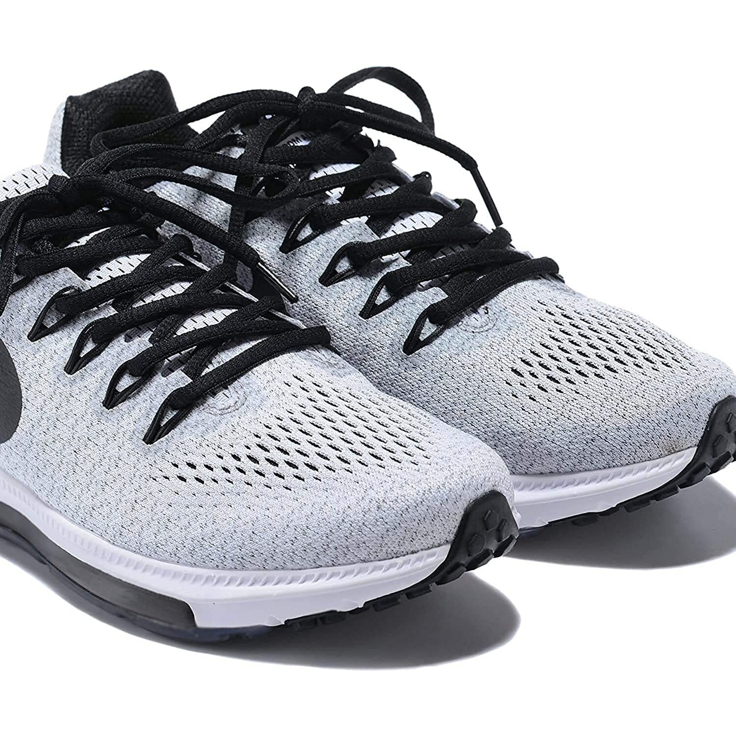 Shoeshine Shoe Lace Black Sneaker Shoelace Sport Shoe Lace For Men & Women Sport Sneaker Gym Running & Casual Shoes - 2 Pairs (4 Pcs)