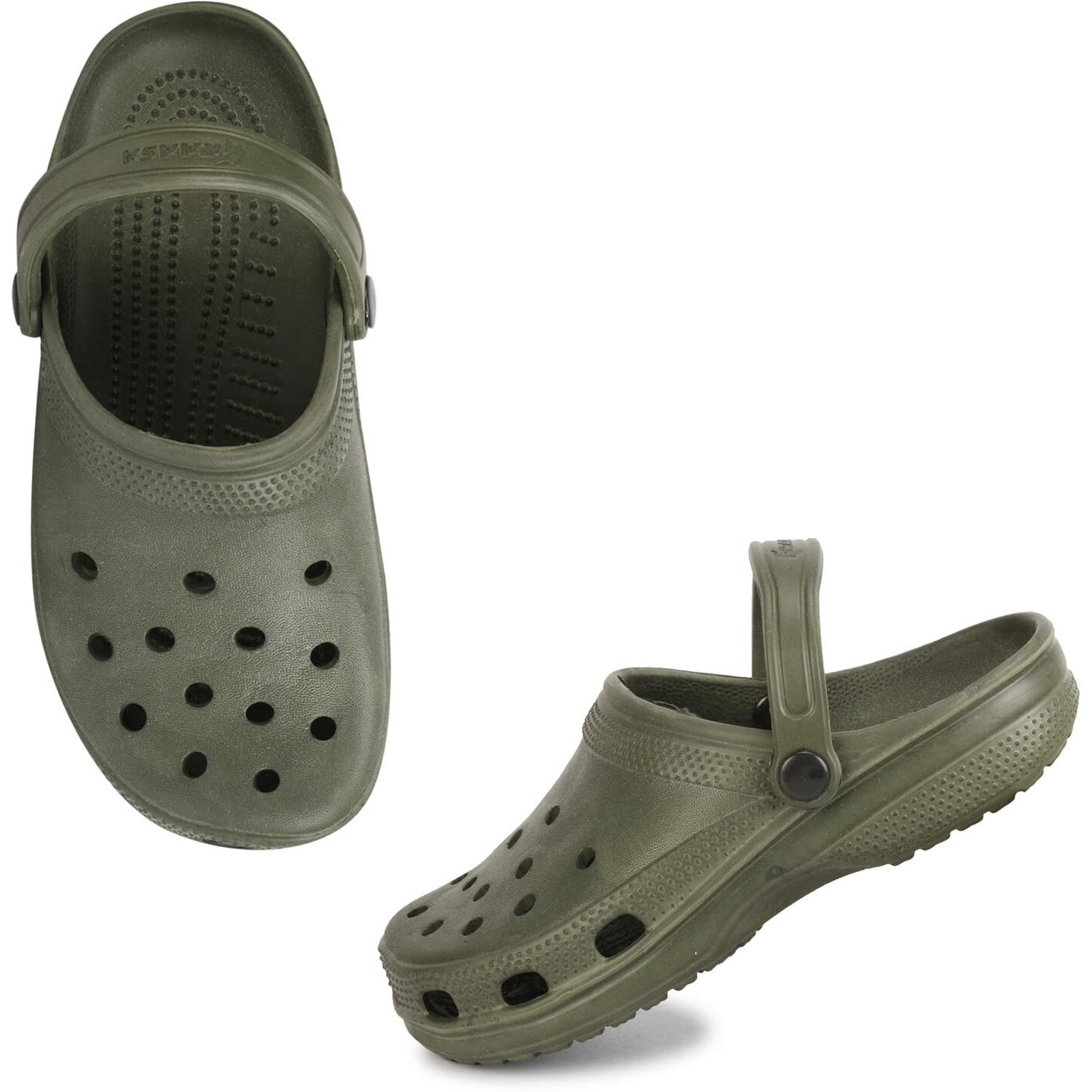 Kraasa Clogs For Men, Casual Sandals For Men, Walking Clogs For Men's Mehandi Uk 8