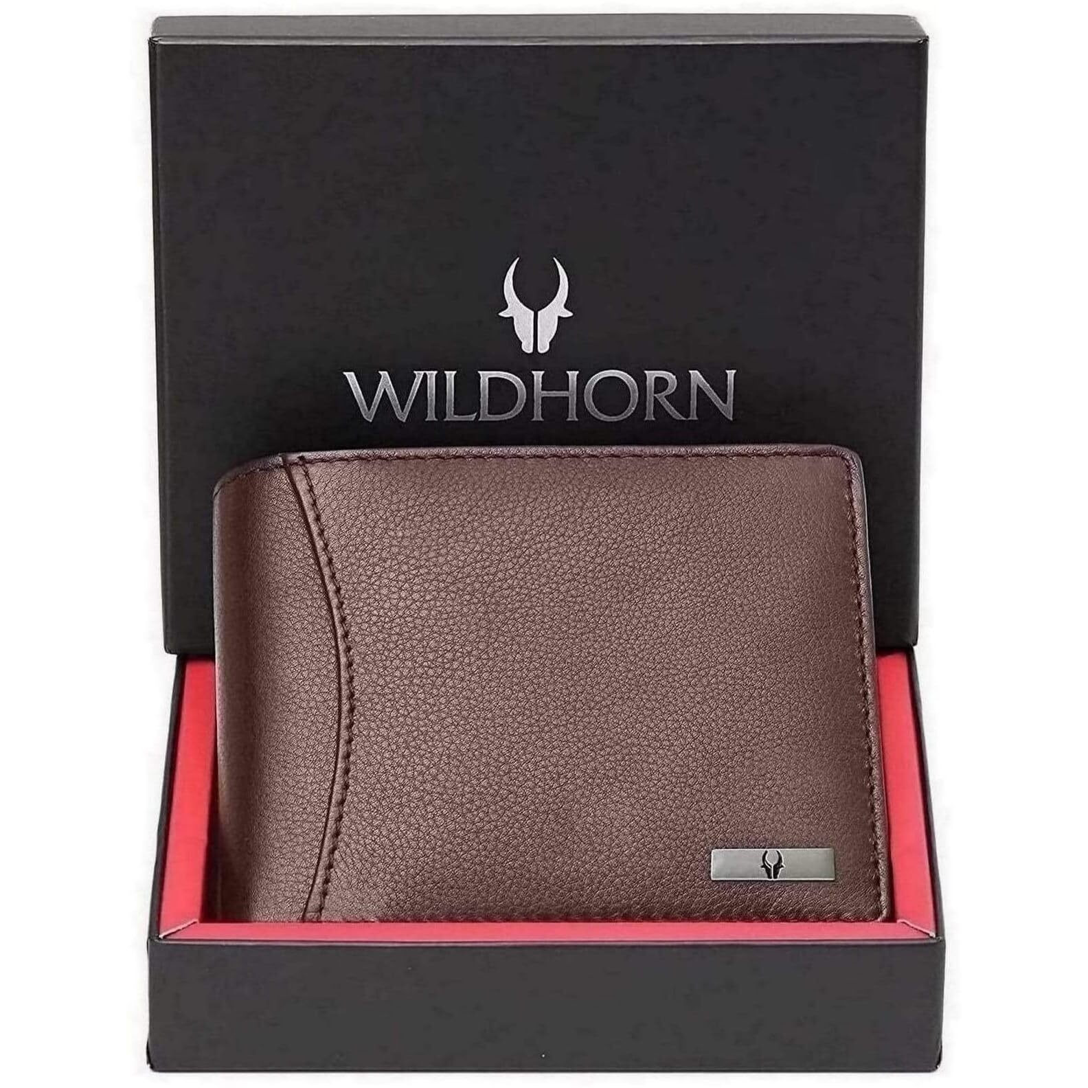 Wildhorn Rfid Protected Leather Wallet For Men, Walnut