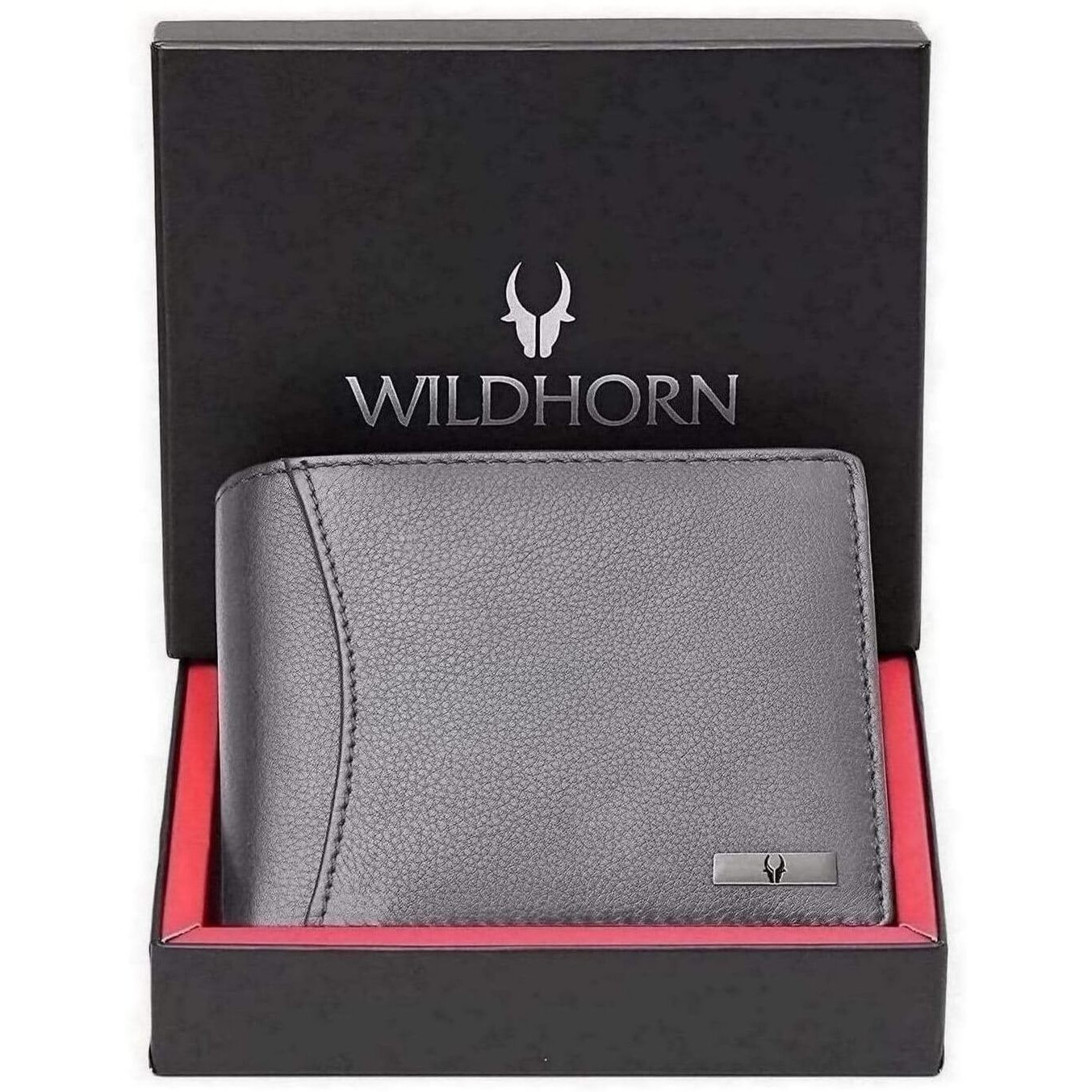 Wildhorn Rfid Protected Leather Wallet For Men, Grey
