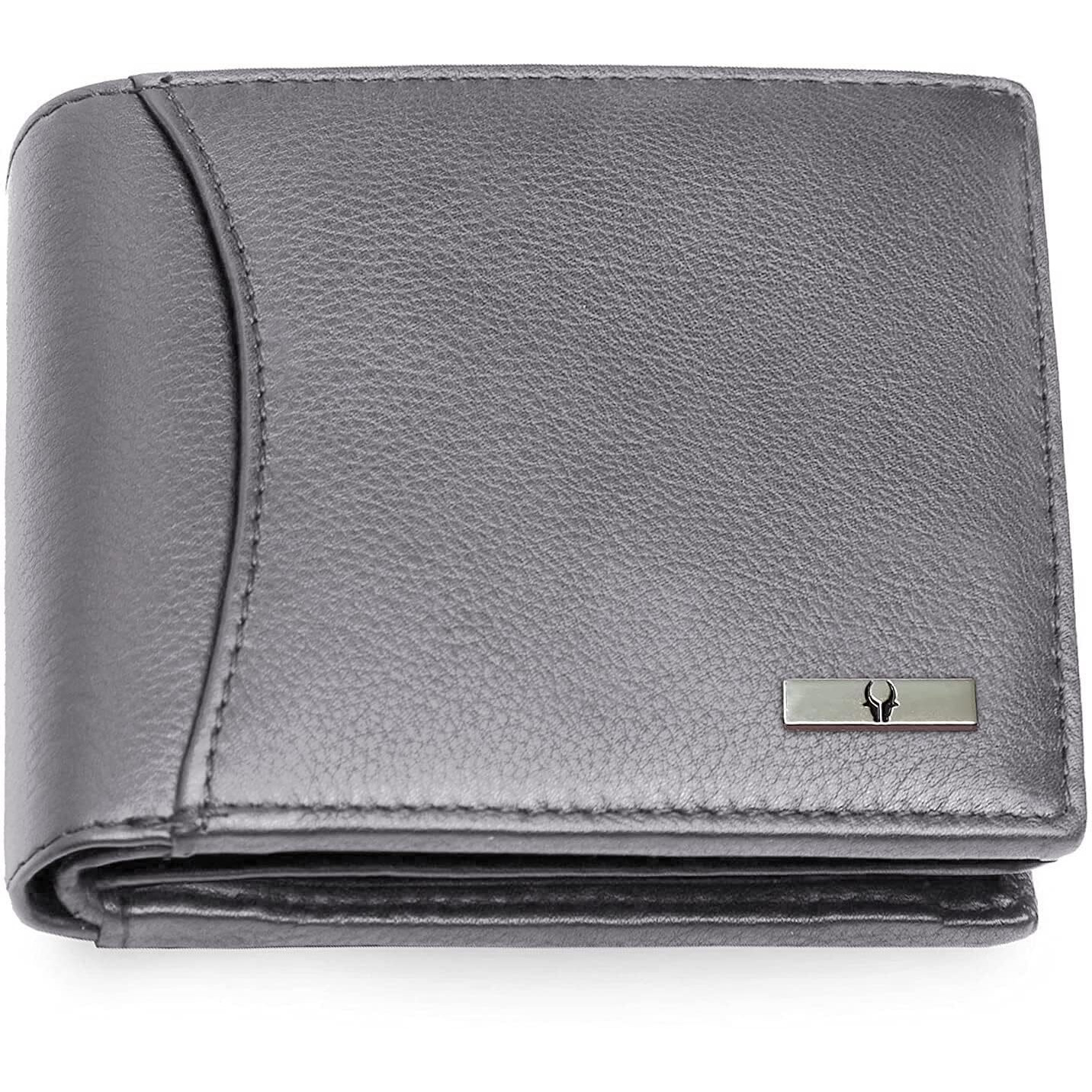 Wildhorn Rfid Protected Leather Wallet For Men, Grey