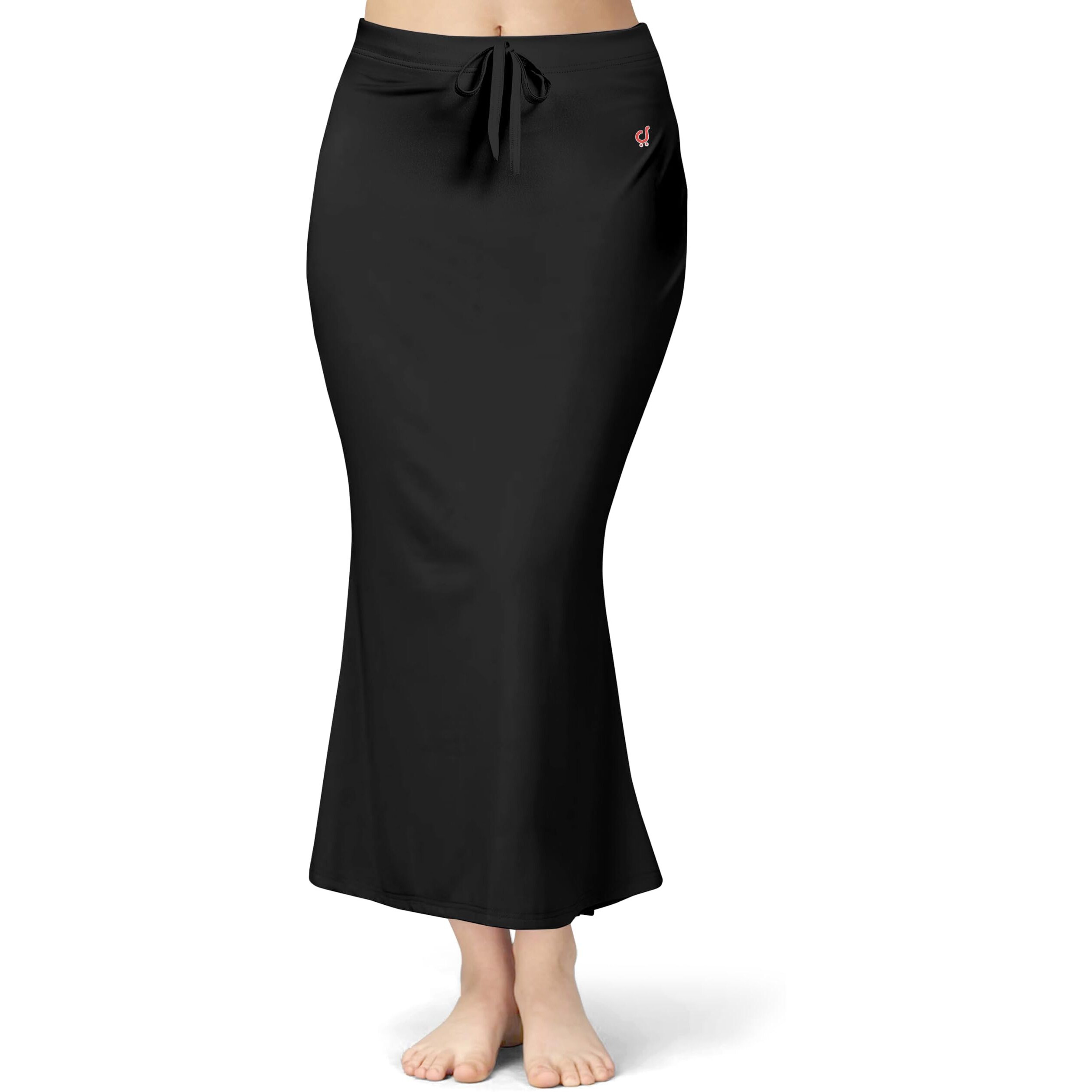 Trendmalls Women's Polyester Spandex Saree Shapewear Petticoat For Women, Cotton Blended,Petticoat,Skirts For Women,Shape Wear Dress For Saree Shaper Black