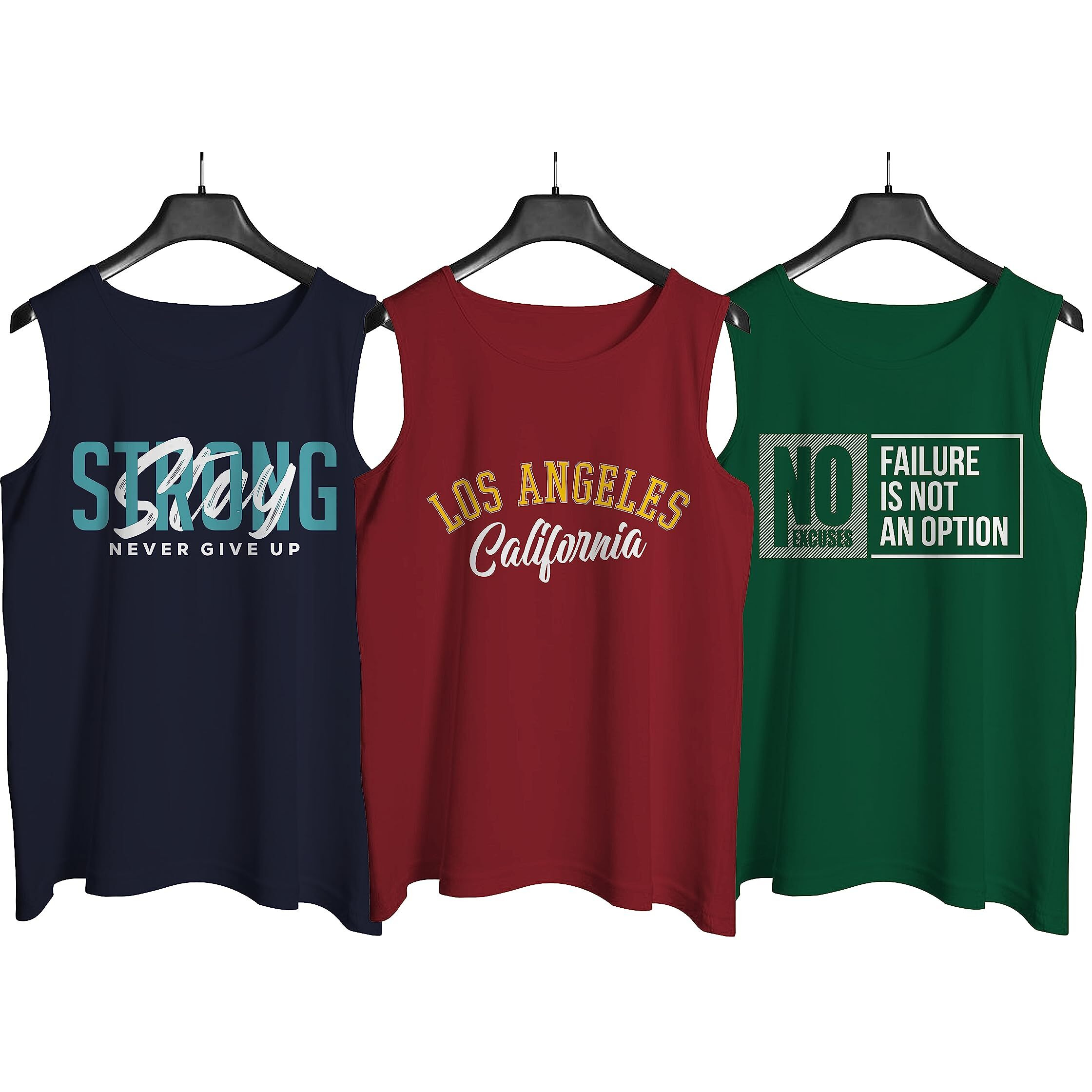 Teex Designer Men Vest Versatile Cotton Sando/Baniyan/Ganji For Boys - Perfect For Gym Workouts, Vacations, And Beaches (In, Alpha, 2Xl, Regular, Bottle Green, Maroon, Navy Blue)