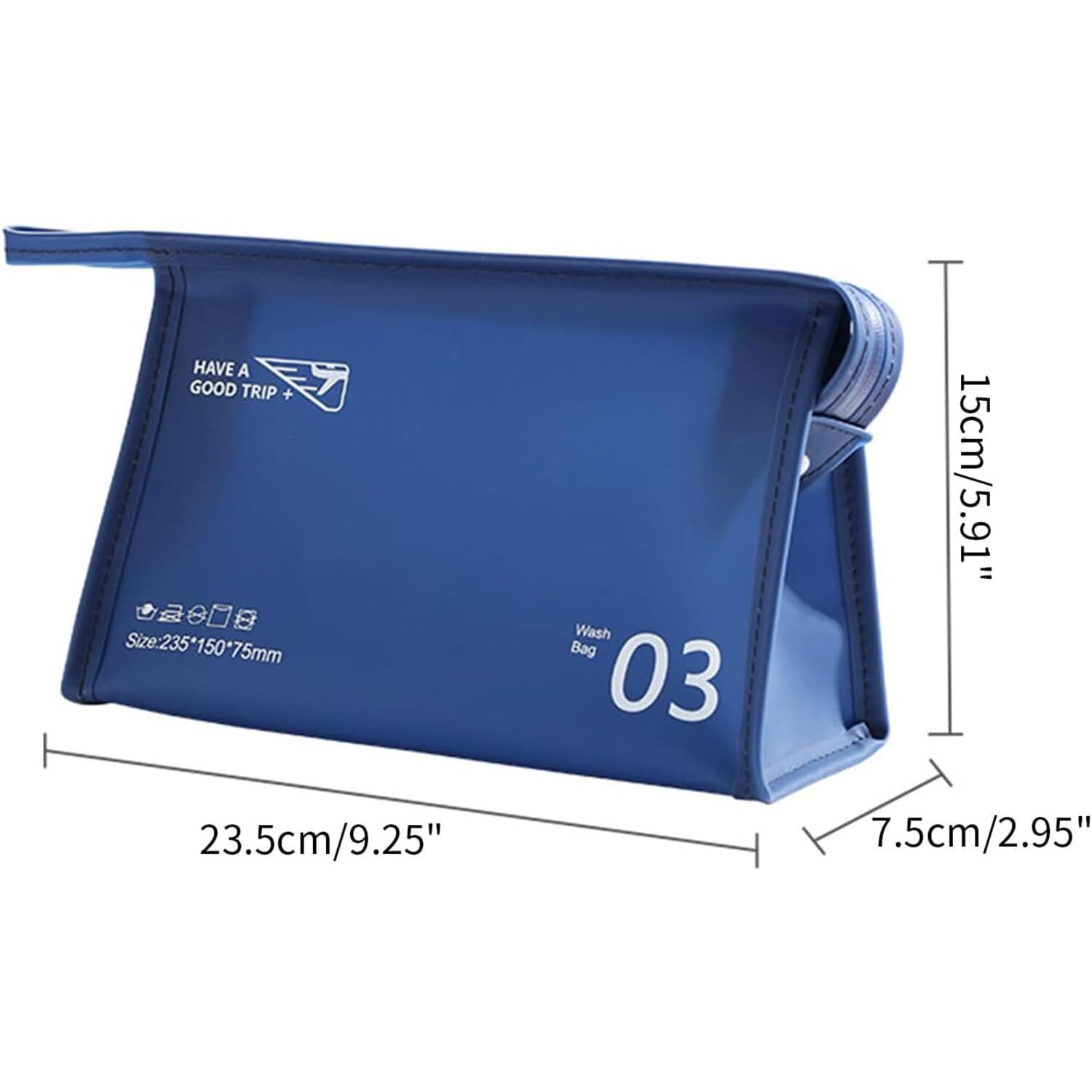 House Of Quirk Toiletry Bag For Women Travel Macaron Jelly Toiletry Bag Travel Makeup Bag Hanging Toiletry Bag For Men Toiletry Bags (Dark Blue, 7.5 Cm, L)