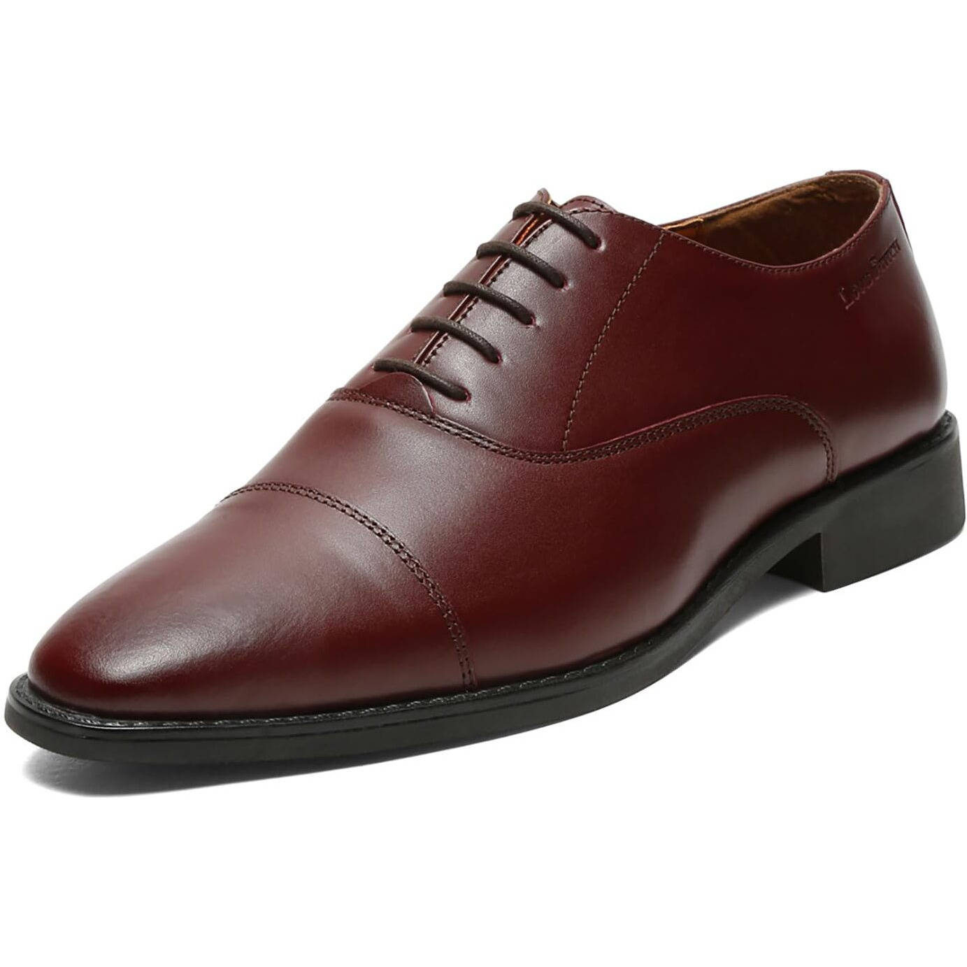 Louis Stitch Formal Lace Up Shoes For Men | Handcrafted Italian Leather Mens Derby Shoes | Rosewood | Rxct | Uk Size 10