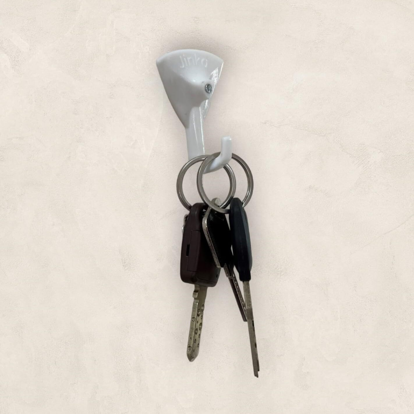 Jinka Hooks (15 Pieces) Wall Hooks For Hanging Keys, Clothes, Utensils, Bags And Planters. Holds Upto 5Kgs Wall Hooks For Hanging Strong -15 Pieces Packet