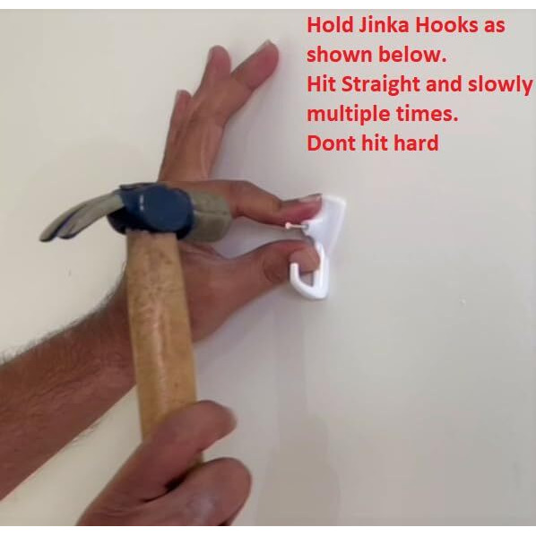 Jinka Hooks (15 Pieces) Wall Hooks For Hanging Keys, Clothes, Utensils, Bags And Planters. Holds Upto 5Kgs Wall Hooks For Hanging Strong -15 Pieces Packet