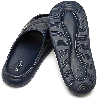 Dribble Casual Slides| Fashionable| Breathable | Stylish | Lightweight | Anti-Skid | Durable | Superfoam For Ultra Comfort| Technical Utility |Premium Slides For Men Indoor And Outdoor Use | Navy | 6Uk