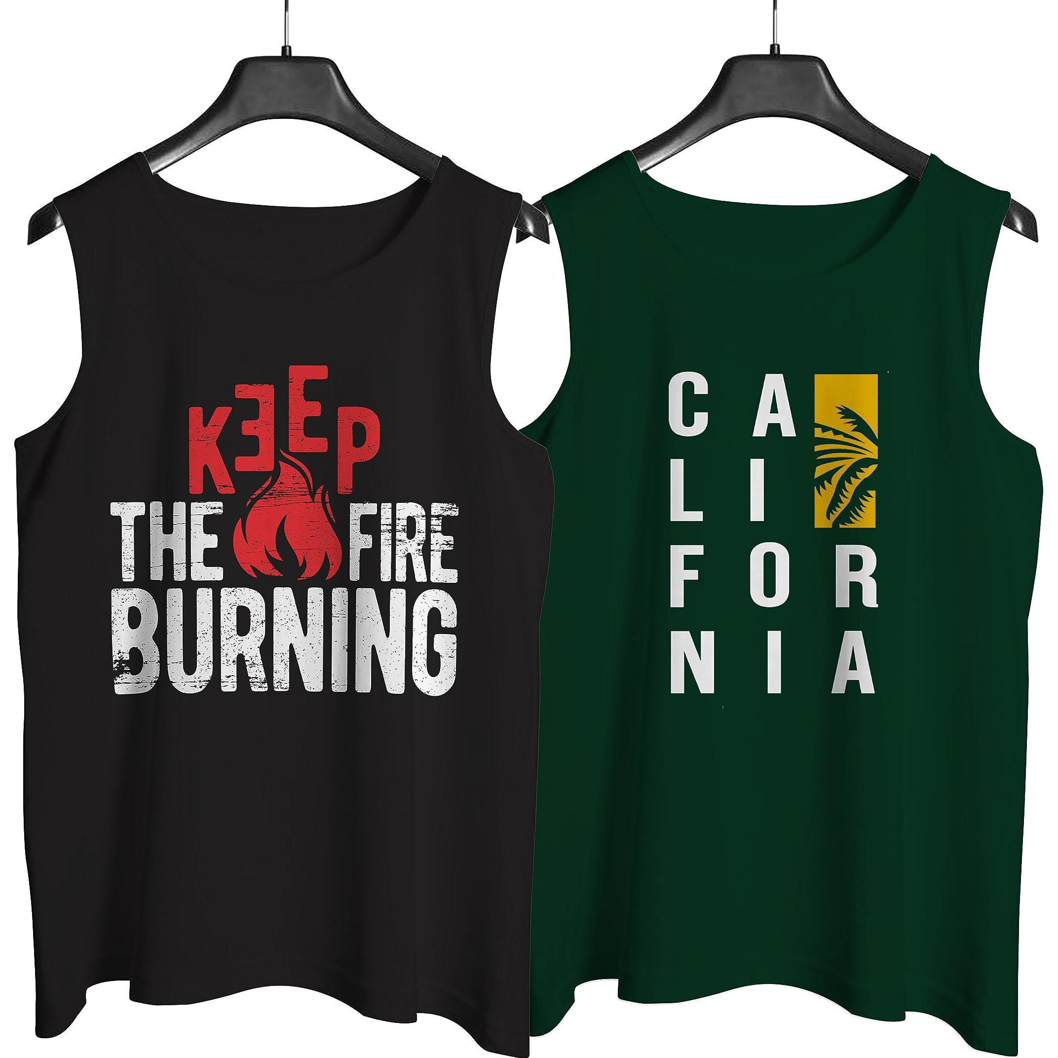 Designer Men Vest Versatile Cotton Sando/Baniyan/Ganji For Boys - Perfect For Gym Workouts, Vacations, And Beaches (In, Alpha, Xl, Regular, Black, California Bottle Green)