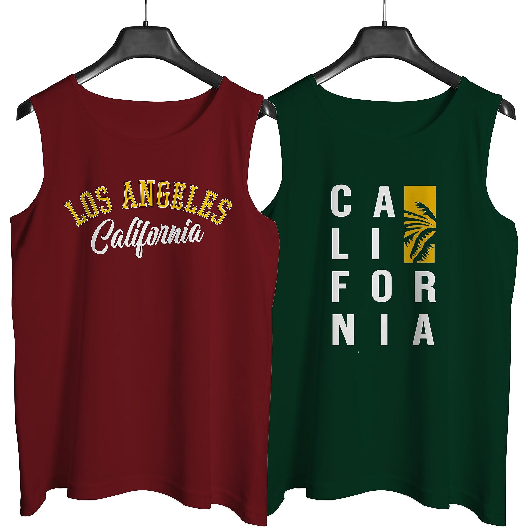 Designer Men Vest Versatile Cotton Sando/Baniyan/Ganji For Boys - Perfect For Gym Workouts, Vacations, And Beaches (In, Alpha, 2Xl, Regular, California Bottle Green, Maroon)