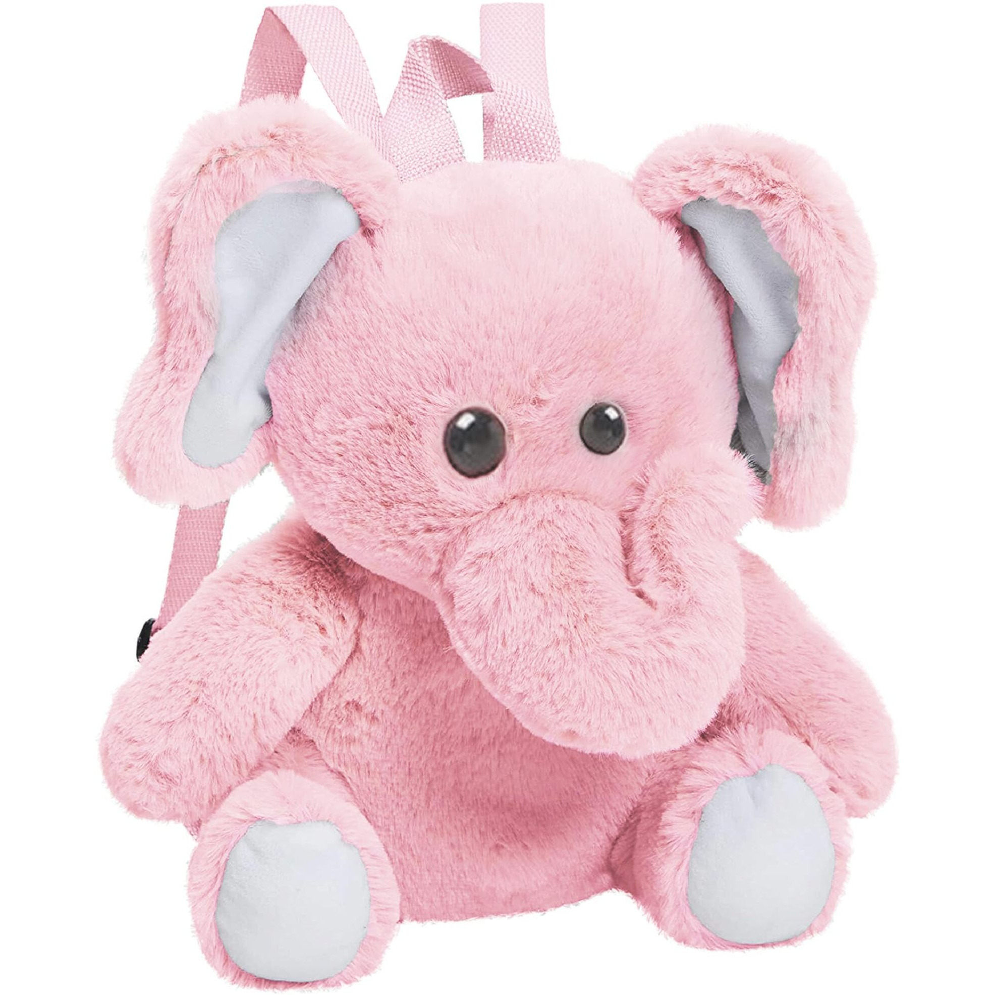 Frantic Kids Soft Animal Cartoon Travelling School Bag Soft Plush Backpacks Boys Girls Baby For 2 To 5 Years Baby/Boys/Girls Nursery, Preschool, Picnic (Candy_Pinknick_Elephant)
