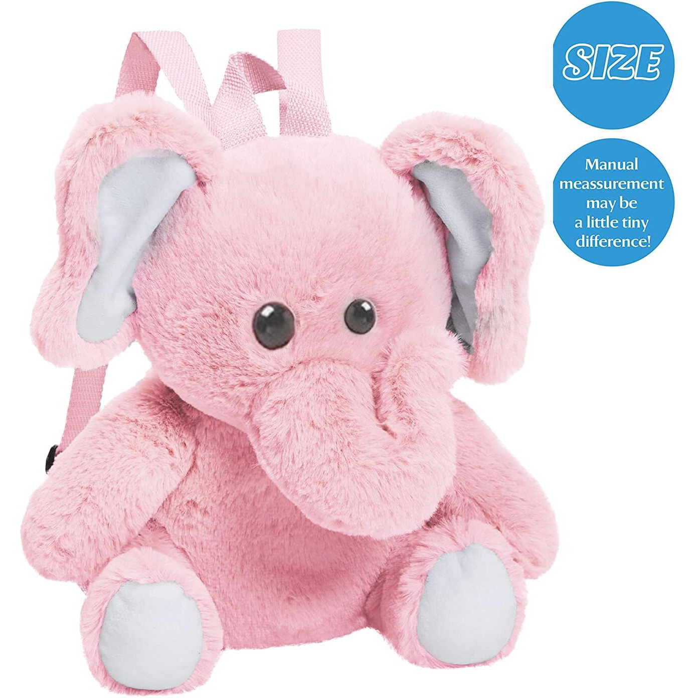Frantic Kids Soft Animal Cartoon Travelling School Bag Soft Plush Backpacks Boys Girls Baby For 2 To 5 Years Baby/Boys/Girls Nursery, Preschool, Picnic (Candy_Pinknick_Elephant)