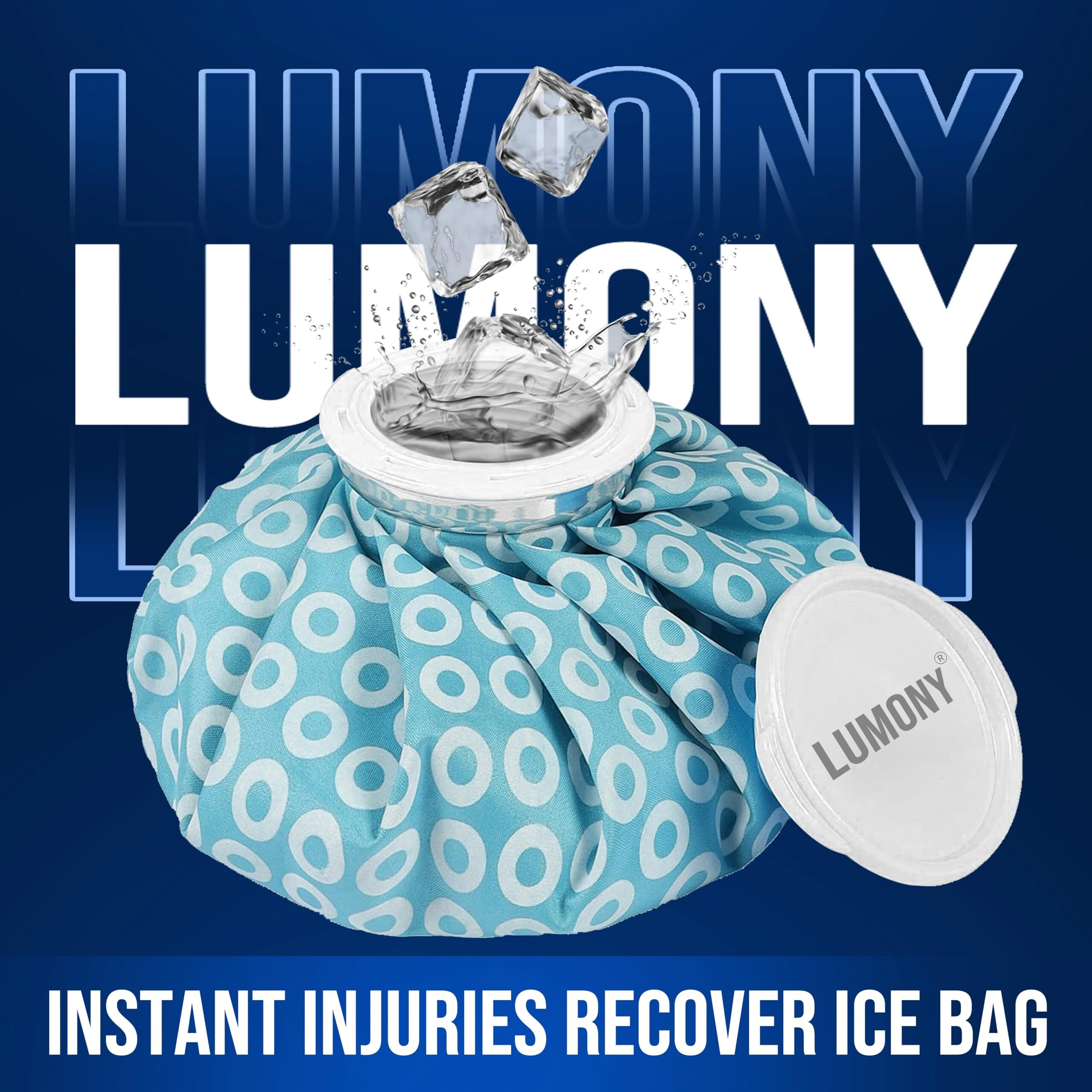 Hot Water Bag Lumony Care 9" Inch Ice Bag For Pain Relief Cold Hot Water Bag Ice Pack Bag For Pain Relief Cold Water Bag For Pain Relief First Aid Sports Injury Neck Knee For Pain Relief And Cold Therapy Comes With Leak-Free Closure (Pack Of 2)