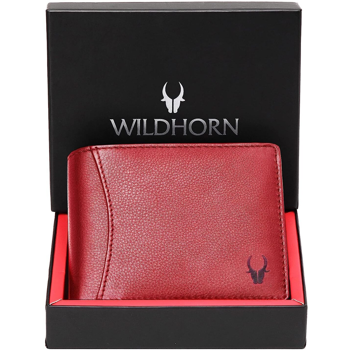 Wildhorn Leather Men's Wallet (Wh1173) (Red)