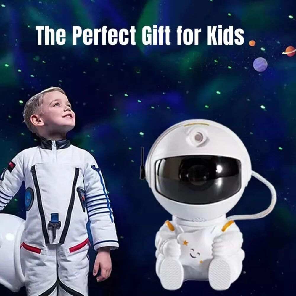 Desidiya Star Projector Galaxy Projector Remote Control-360 Adjustable Timer Kids Sitted Astronaut Nebula Night Light,Gaming Room,Home & Party Corded Electric - Polycarbonate,Led,Multicolor
