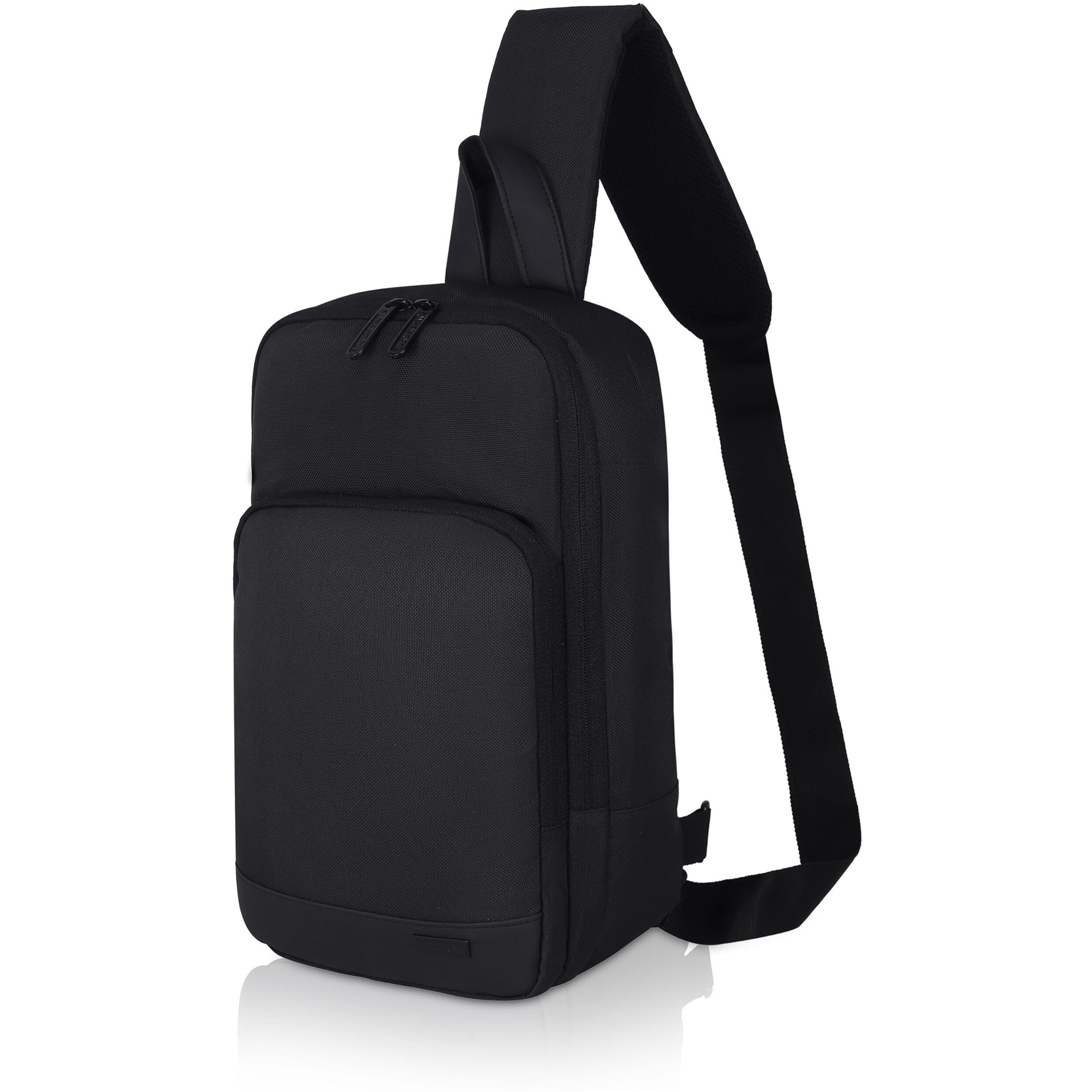 Wildhorn Sling Crossbody Bag For Men, Stylish Chest Shoulder Bag For Men Women, Adjustable Strap For Commuting Travel Outdoor Activities (Black)