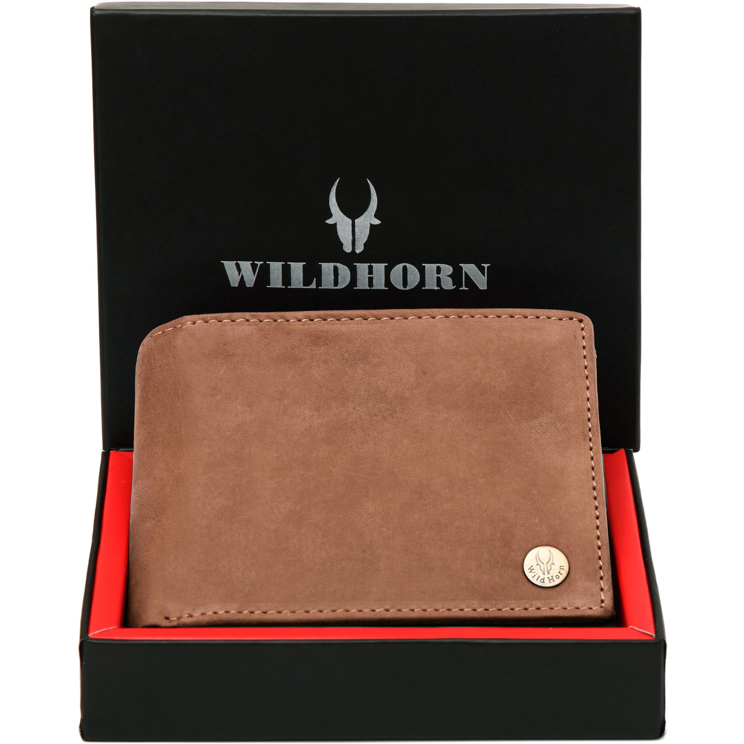 Wildhorn Rfid Protected Leather Wallet For Men, Tan Hunter