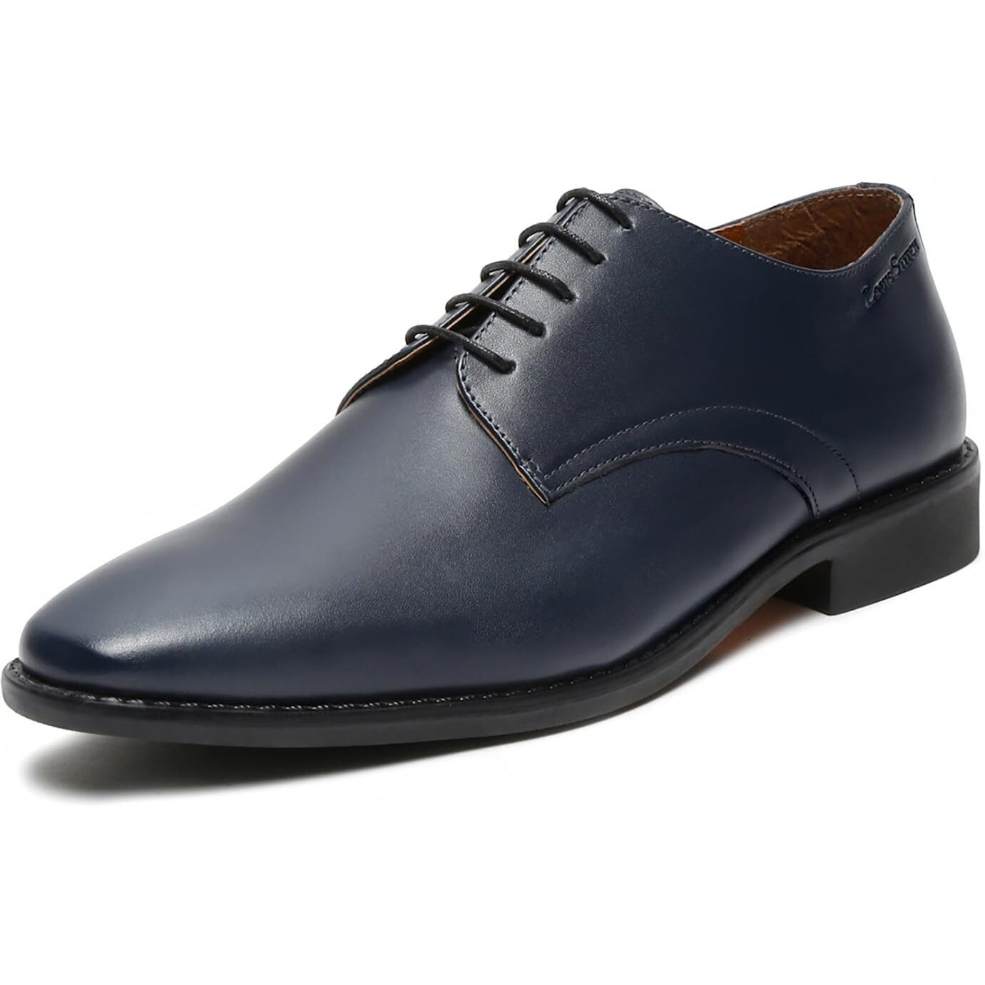 Louis Stitch Formal Derby Lace Up Shoes For Men | Handcrafted Italian Leather Mens Shoes | Blue | Rxpl | Uk Size 6