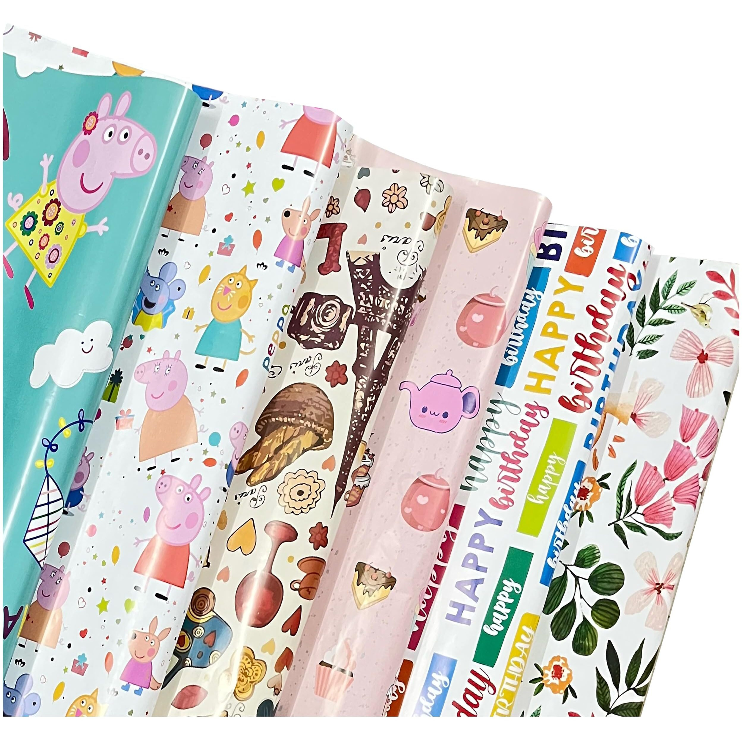 Accuprints Pack Of 6 | Size 20 X 30 Inch |Gift Wrapping Paper Sheet - Gift Paper - Gift Wrap Roll - Gift Cover Rapping Paper - Gift Wrapper - Gift Packing Material, Multicolor