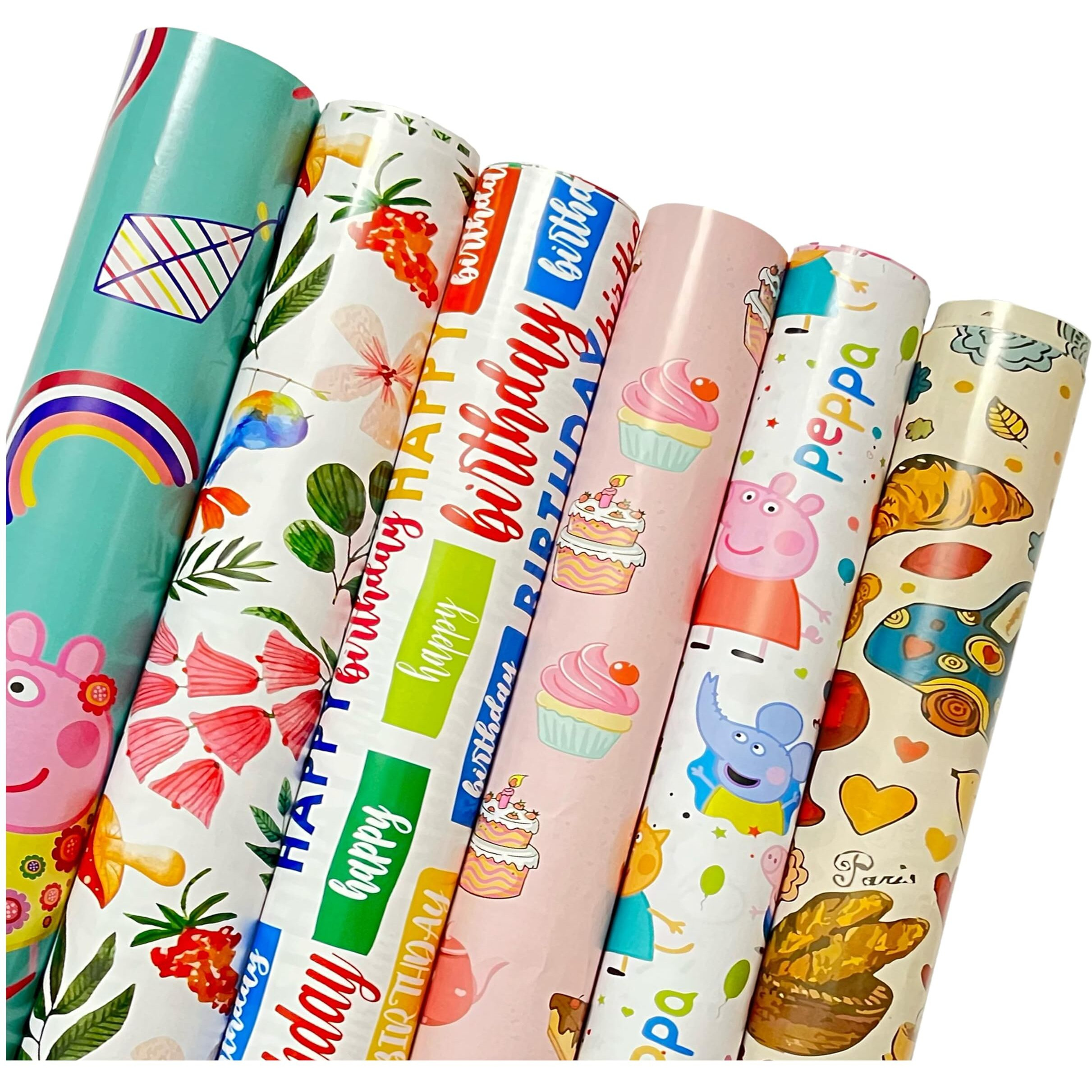 Accuprints Pack Of 6 | Size 20 X 30 Inch |Gift Wrapping Paper Sheet - Gift Paper - Gift Wrap Roll - Gift Cover Rapping Paper - Gift Wrapper - Gift Packing Material, Multicolor