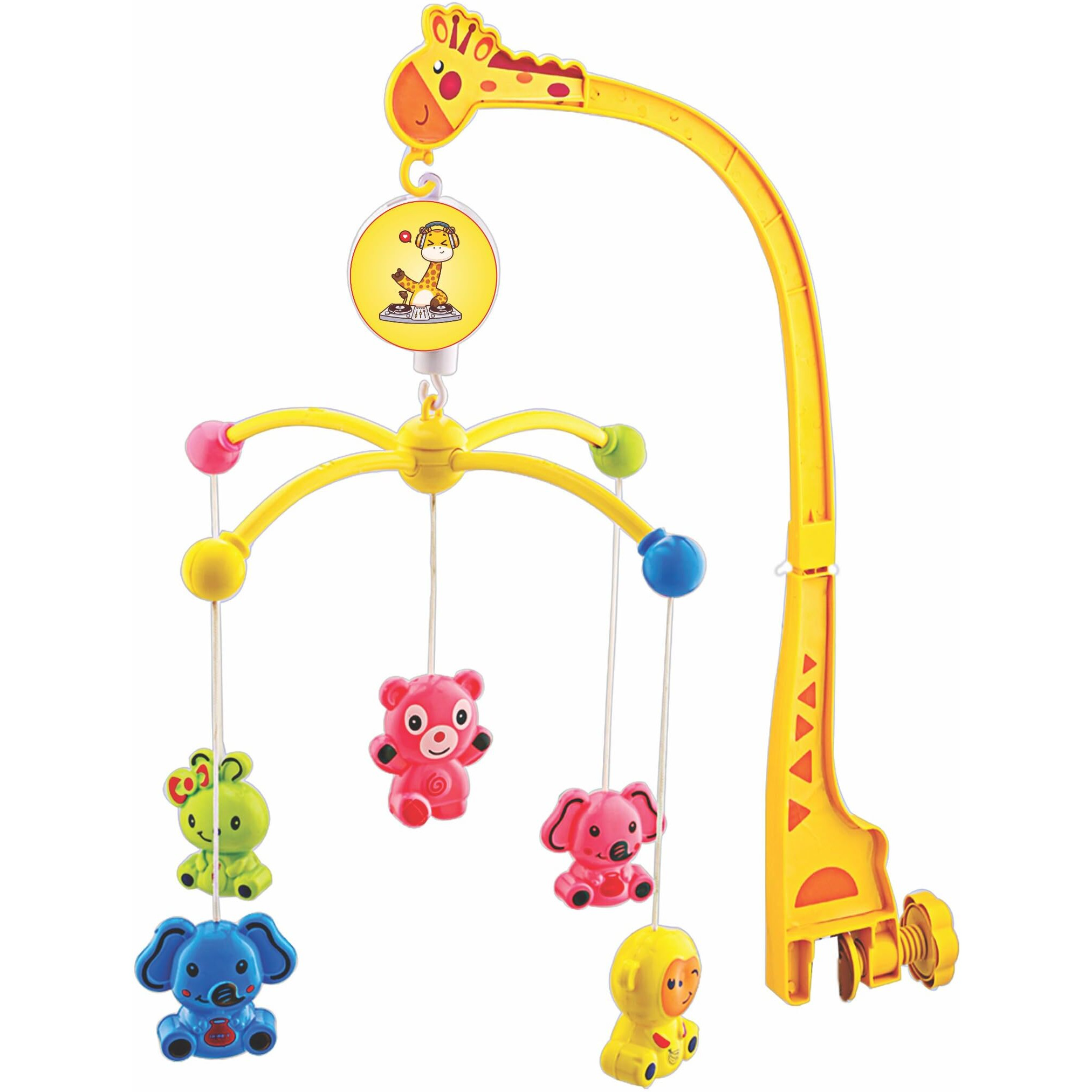 Babygo Rotating Giraffe Musical Rattle For Kids | Cot Mobile For Cradle For Baby | Jhoomer For Kids Bed |